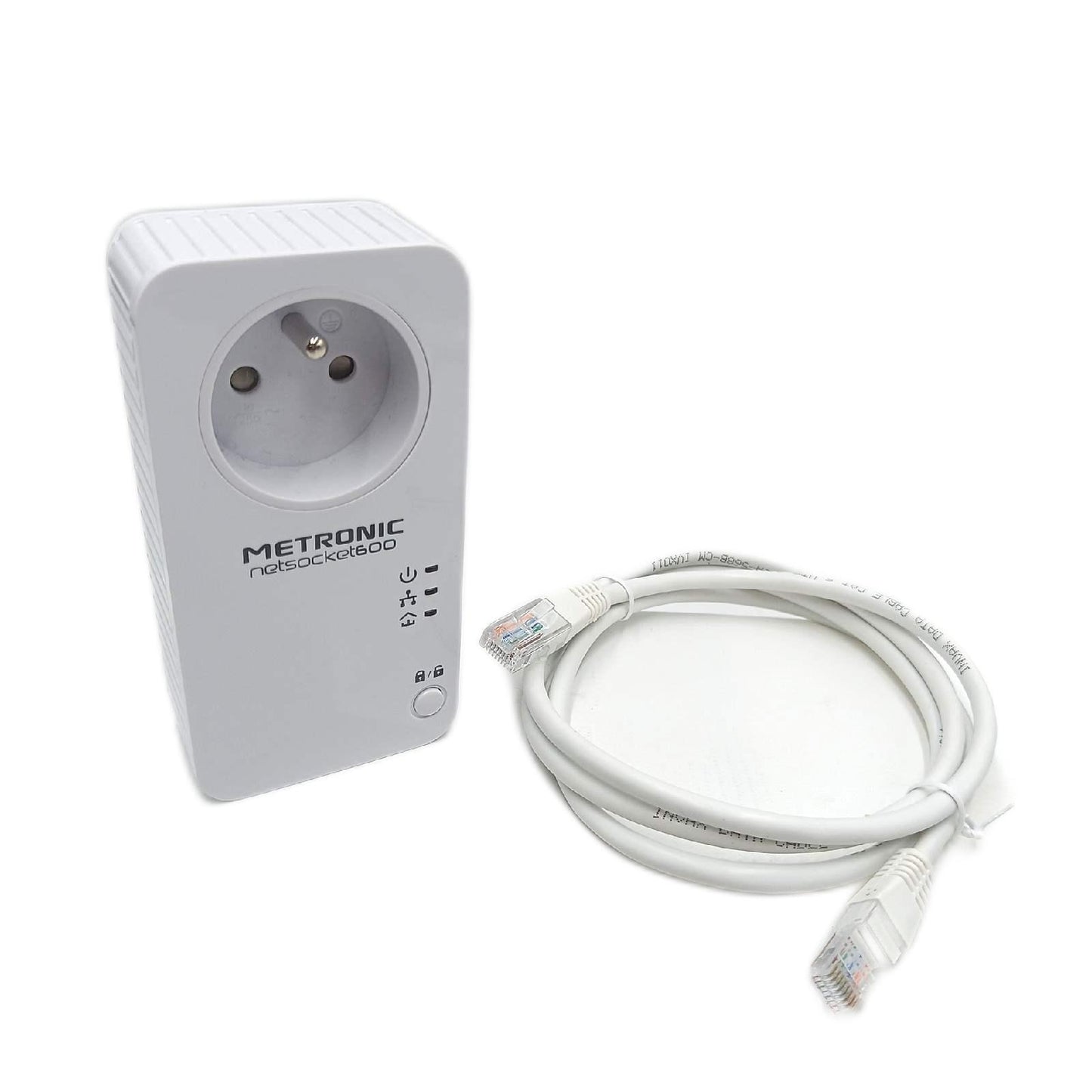 Metronic Netzstecker Netzwerk Zubehör 495466 mit 1 Port Fast Ethernet 100 MB s