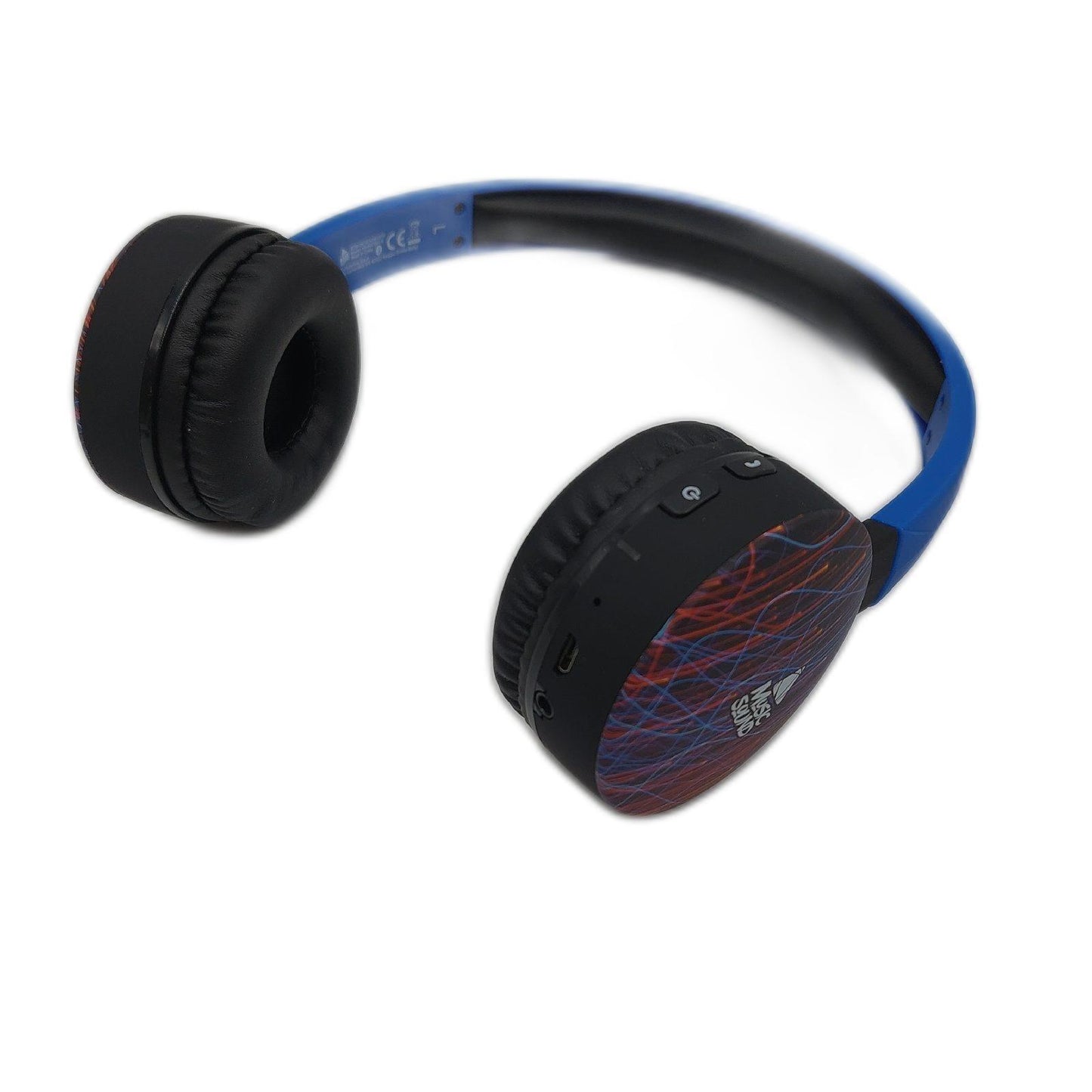 Music Sound | Bluetooth Kopfhörer Fantasy | Supra-aurikuläre Bluetooth-Kopfhörer - Ausziehbarer Kopfbügel - Bedienelemente an den Pads - Autonomie 16 Std. - Aufladen 2 Std. - 10 Mt. - Fantasie Energy