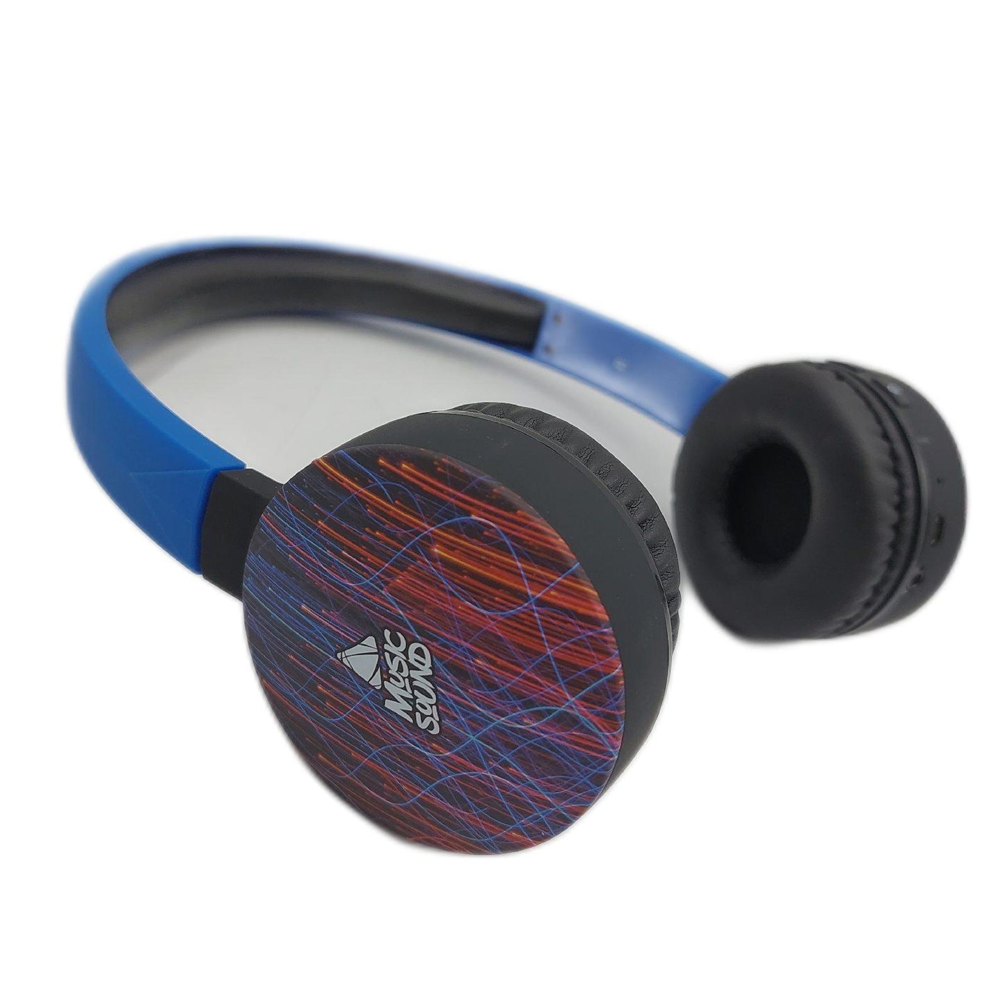 Music Sound | Bluetooth Kopfhörer Fantasy | Supra-aurikuläre Bluetooth-Kopfhörer - Ausziehbarer Kopfbügel - Bedienelemente an den Pads - Autonomie 16 Std. - Aufladen 2 Std. - 10 Mt. - Fantasie Energy