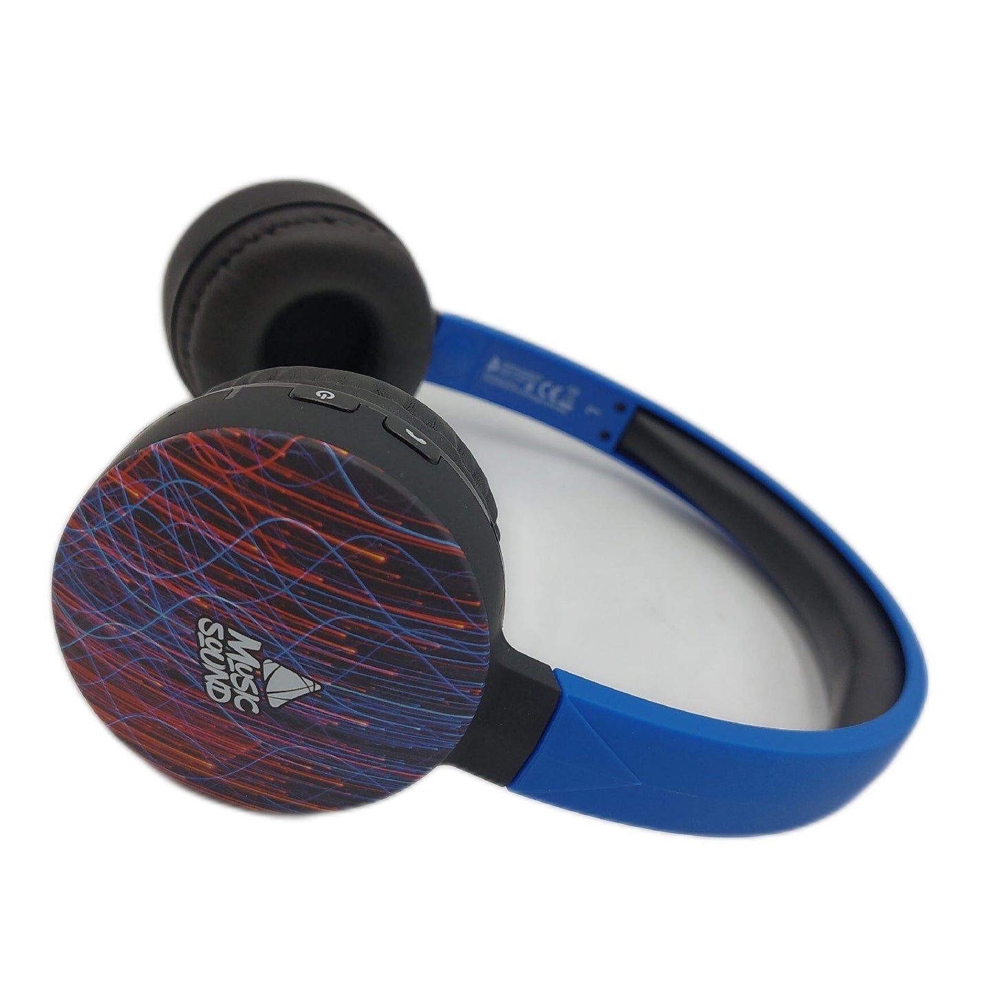 Music Sound | Bluetooth Kopfhörer Fantasy | Supra-aurikuläre Bluetooth-Kopfhörer - Ausziehbarer Kopfbügel - Bedienelemente an den Pads - Autonomie 16 Std. - Aufladen 2 Std. - 10 Mt. - Fantasie Energy