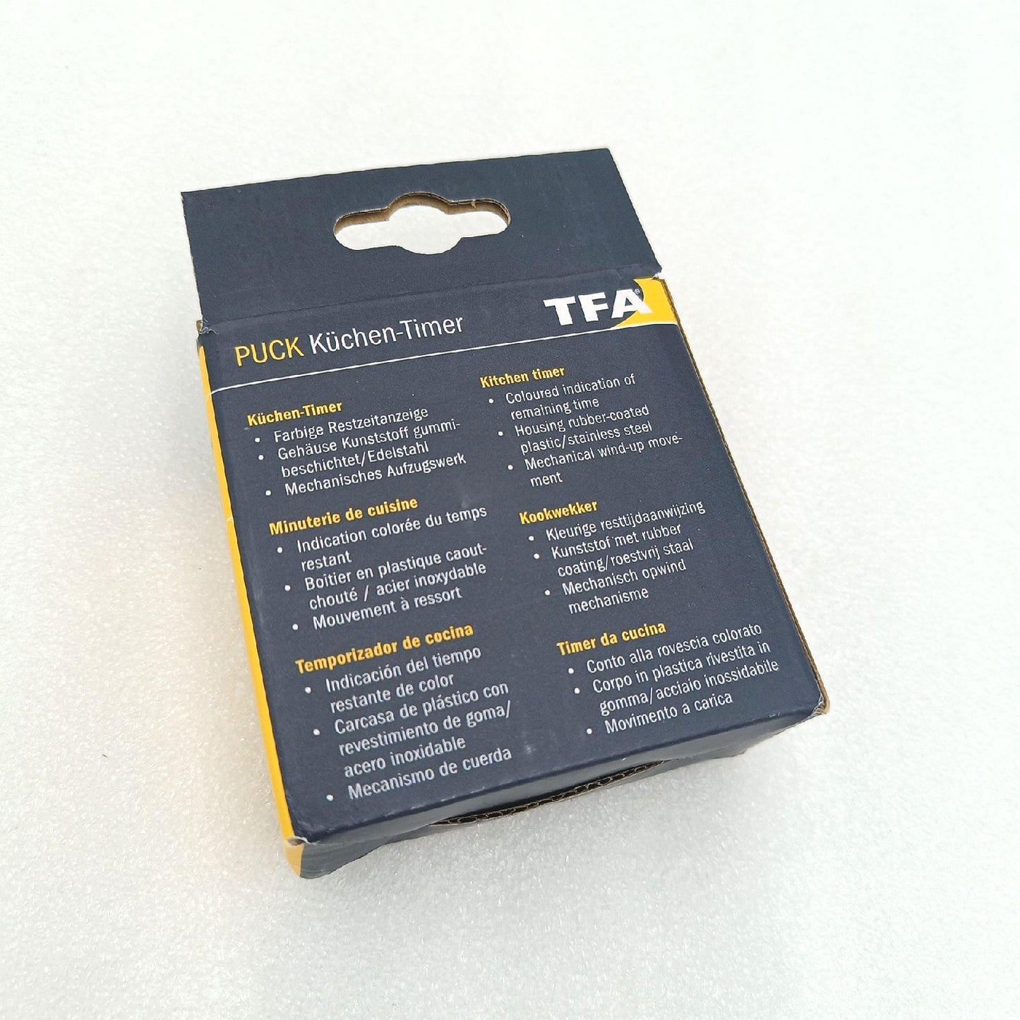 TFA Kitchen Timer Puck Anthrazit Zubehör Gartenarbeit Timer-Küche