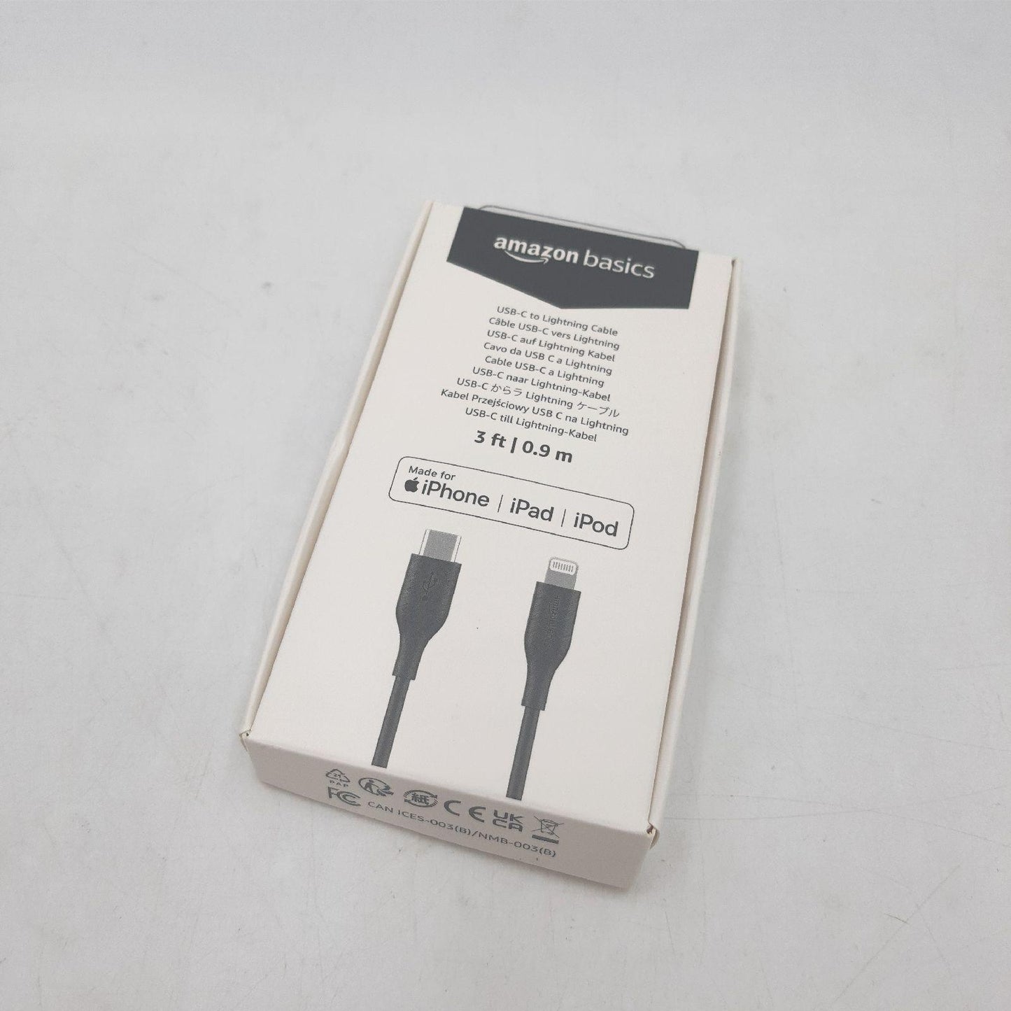Amazon Basics Kabel USB 2 0 Typ C Kabel Zubehör 09 Meter Schwarz Schnellladung