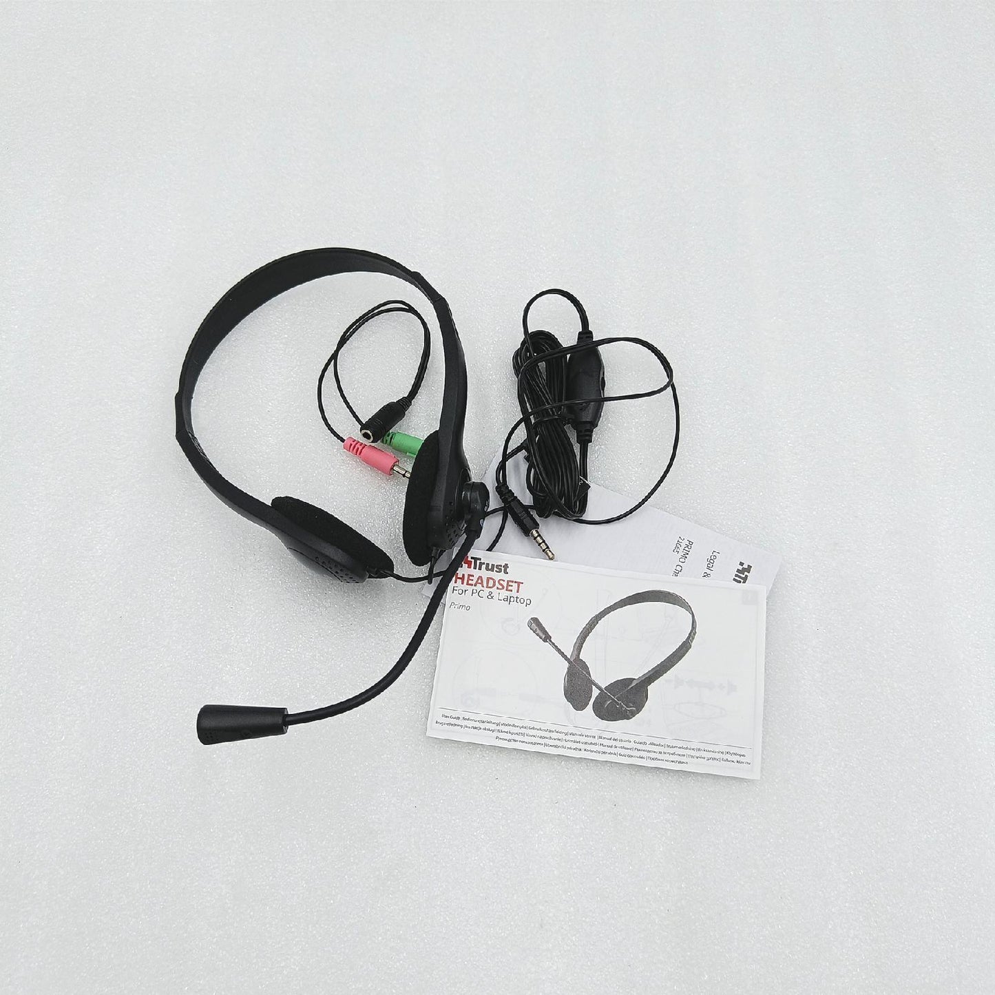 Trust Primo Chat PC Laptop Kopfhörer Kopfbügel Mikrofon Headset schwarz