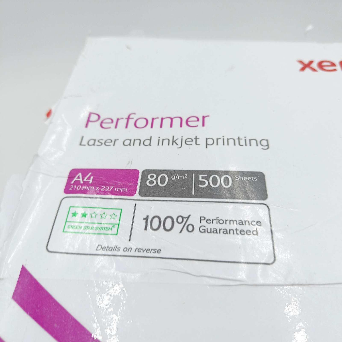 Xerox Performer Multifunktions-Papier, 80 g m², A4, 1 Karton, 5 Packungen, 2.500 Blatt 003R90649 Weiß