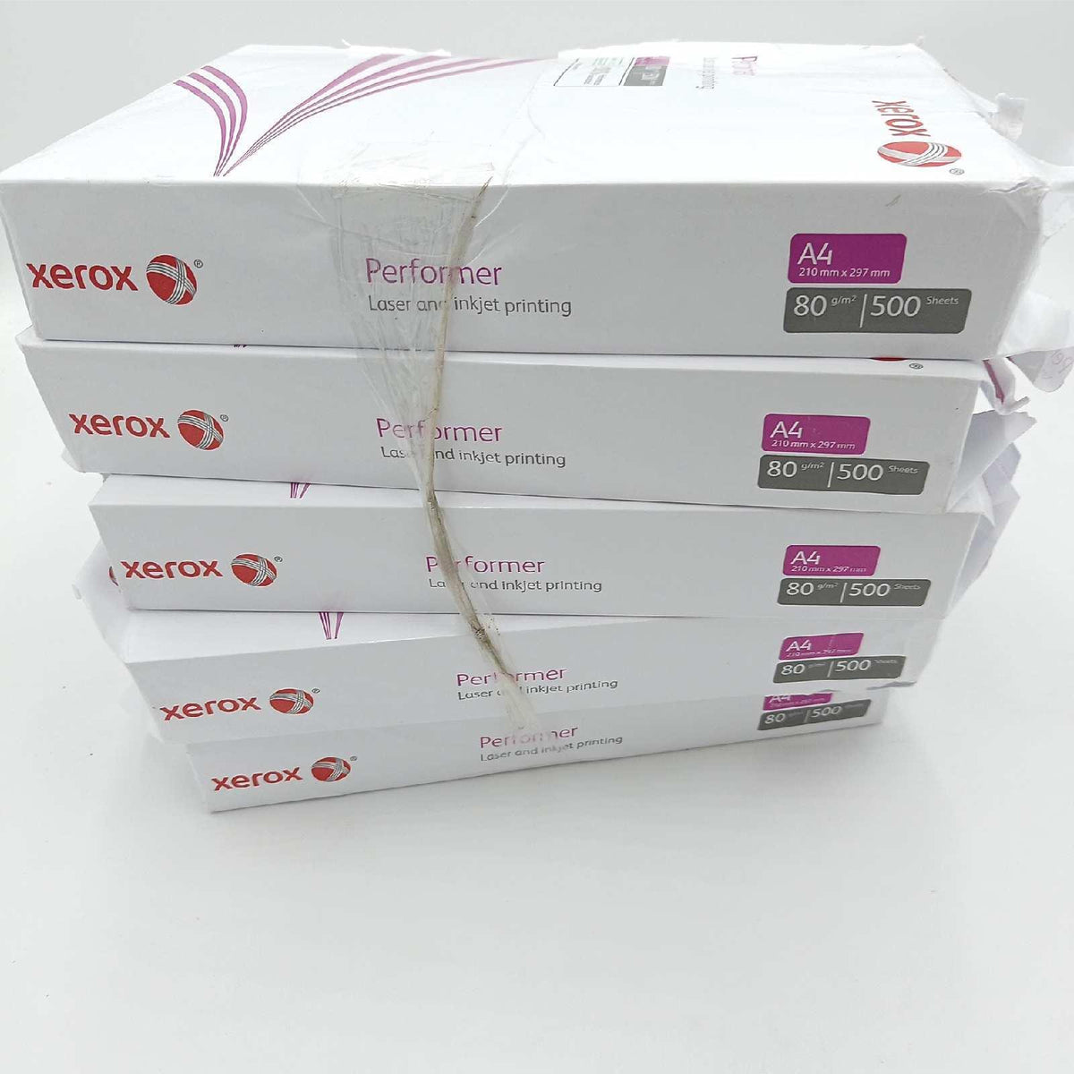 Xerox Performer Multifunktions-Papier, 80 g m², A4, 1 Karton, 5 Packungen, 2.500 Blatt 003R90649 Weiß