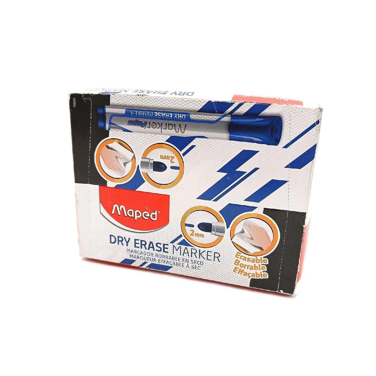 Maped Marker Schreibwaren Whiteboards Marker Blau 2 mm Rundspitze trocken abwischbar