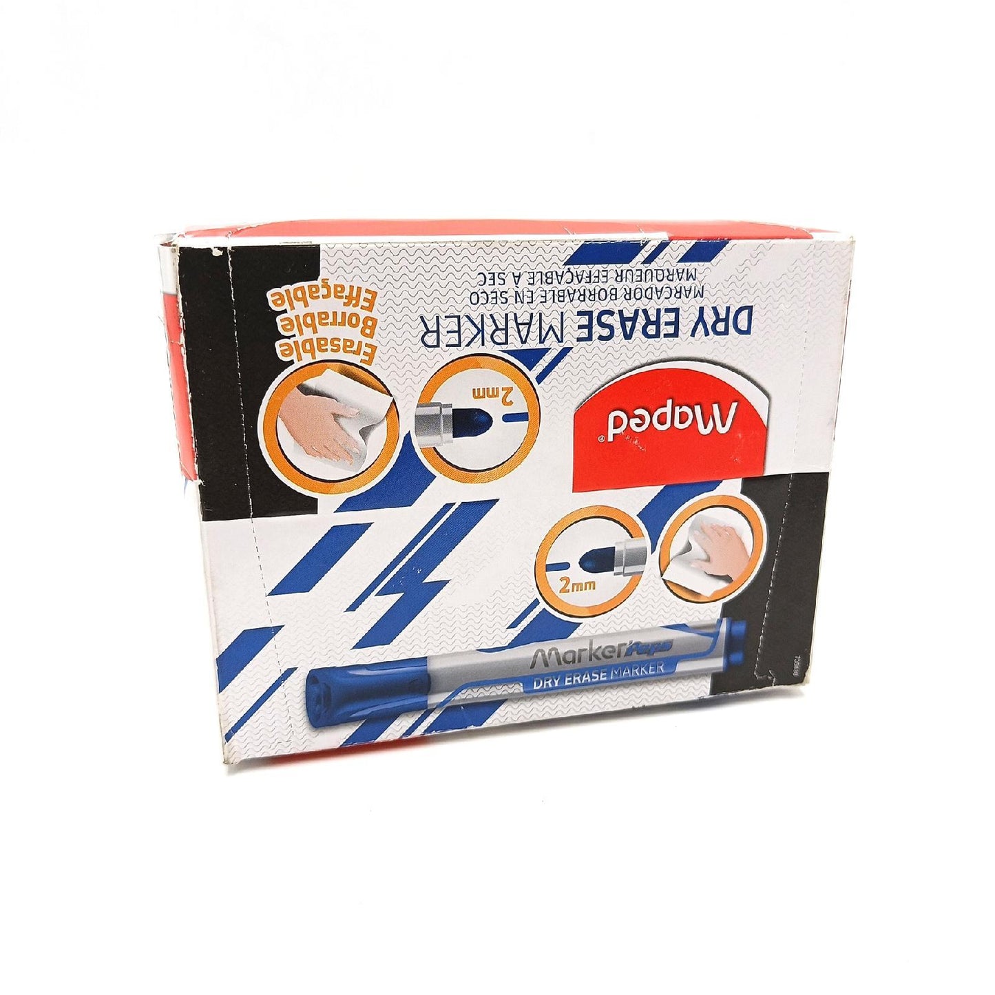 Maped Marker Schreibwaren Whiteboards Marker Blau 2 mm Rundspitze trocken abwischbar