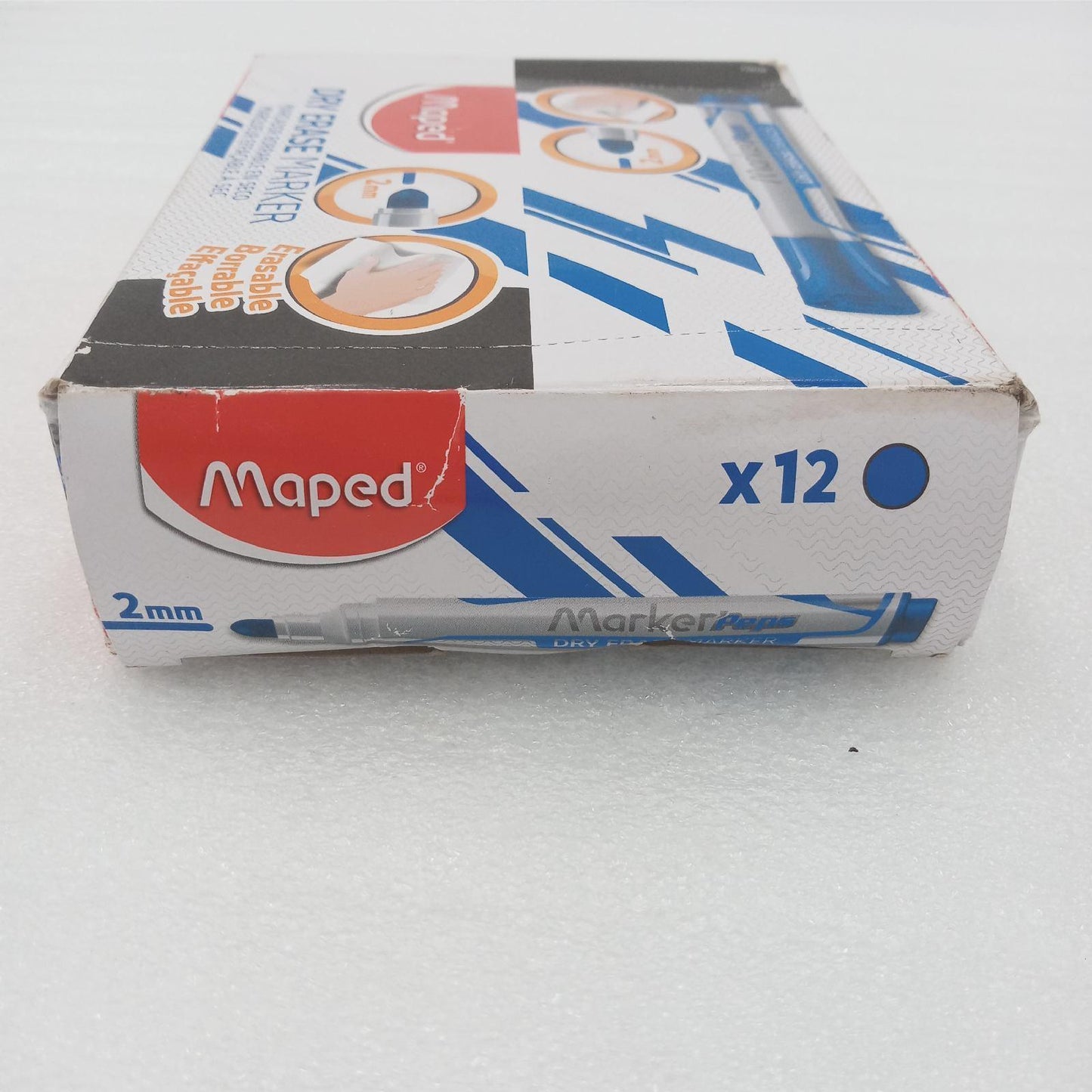 Maped Marker Schreibwaren Whiteboards Marker Blau 2 mm Rundspitze trocken abwischbar