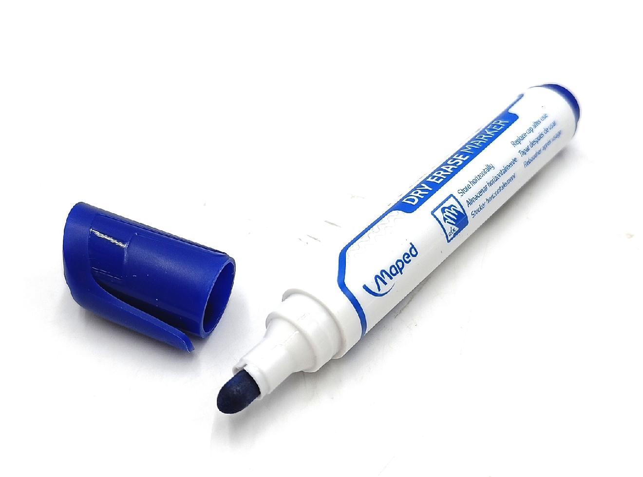 Maped Marker Schreibwaren Whiteboards Marker Blau 2 mm Rundspitze trocken abwischbar