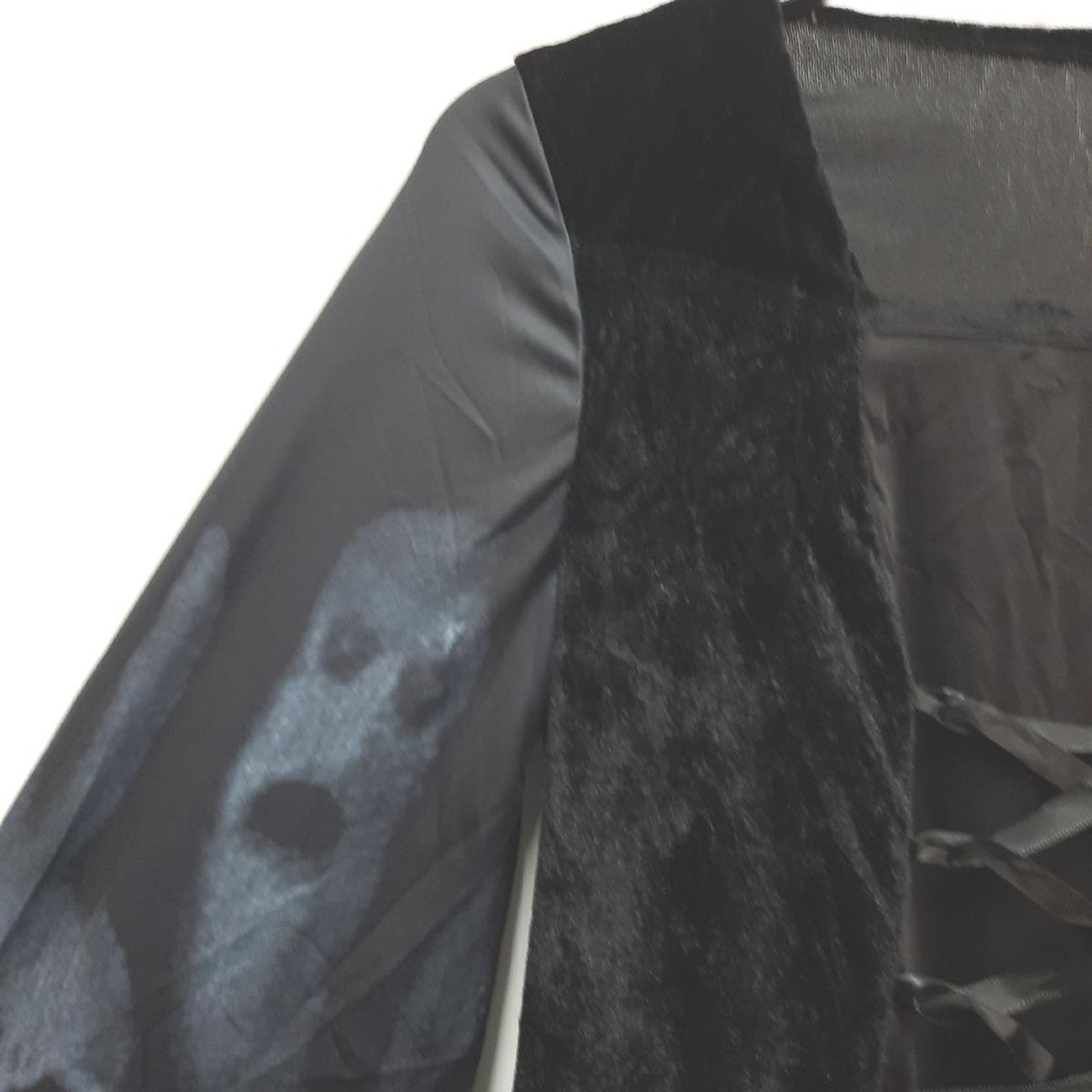 Steampunk Kostüm Damen Schwarz Hexenkostüm Vampir Ghostface Zombie Skelett