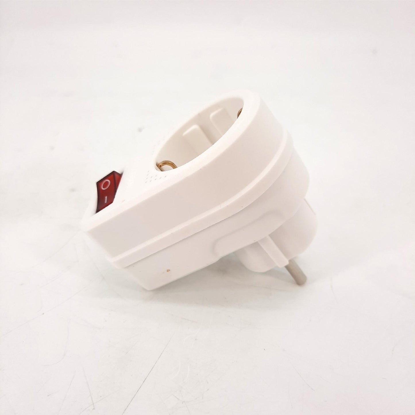 deleyCON Steckdosenadapter Stromversorgung Zwischenstecker 2 Stück Beleuchtet EIN AUS Sch