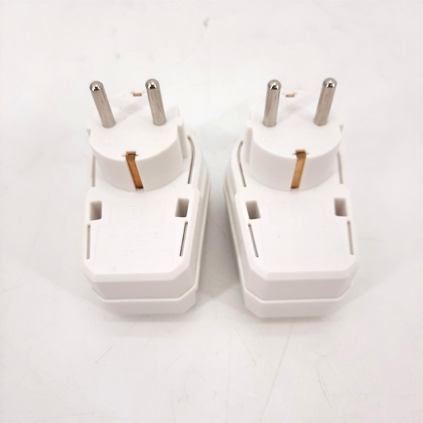 deleyCON Steckdosenadapter Stromversorgung Zwischenstecker 2 Stück Beleuchtet EIN AUS Sch