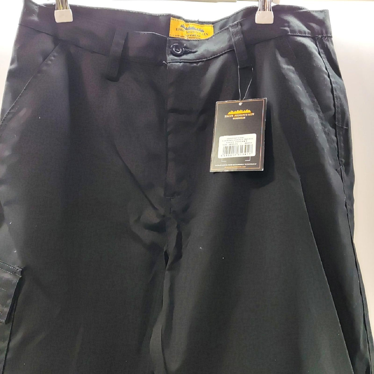 Iron Mountain Arbeitshose Herren Hose Arbeitskleidung Cargo schwarz robust Baustelle