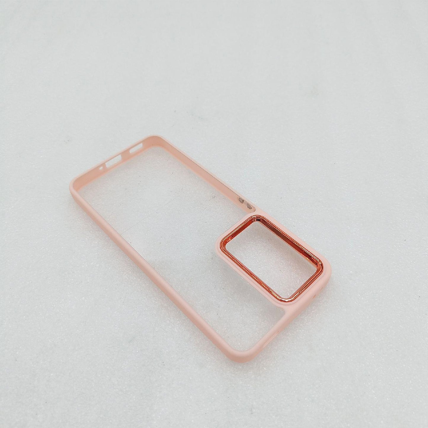 DESSEN Transparente Hülle für Xiaomi Poco F5 Pro 5G, Stoßfest Bumper Handyhülle, Schutzhülle mit Farbiger Rahmen Plus Galvanisierte Farblich Abgesetzte. Rosa