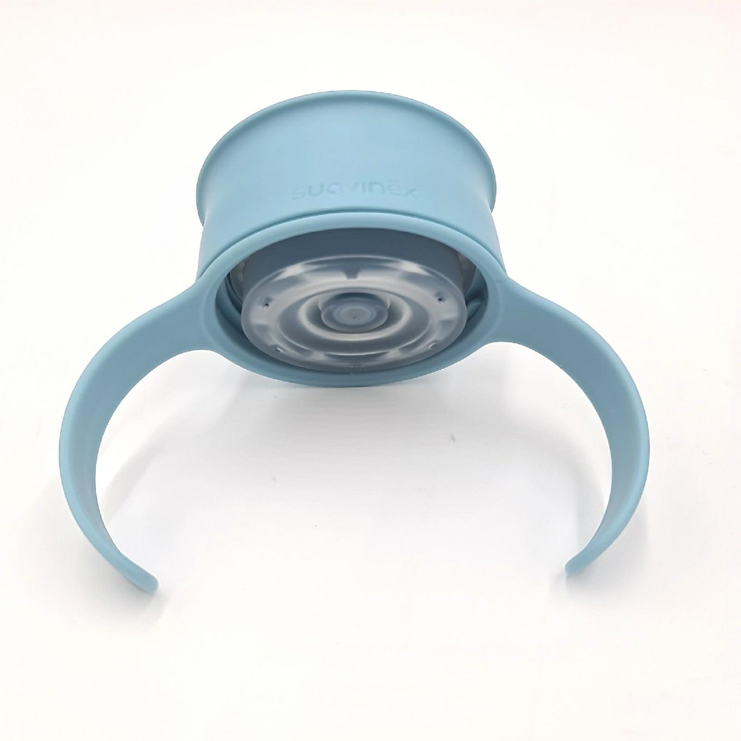 SUAVINEX Trinkbecher für Babys, mit Griffen und Auslaufschutz, für Babys + 12 Monate, spülmaschinenfest, blau, 340 ml, 401195