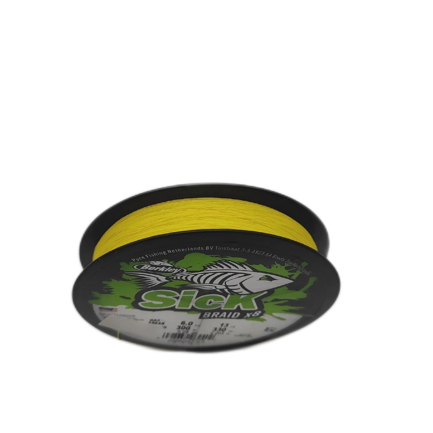 BERKLEY Angelschnur Geflochten Angelsport Flamme Gruen 008 mm 60 kg reissfest stark
