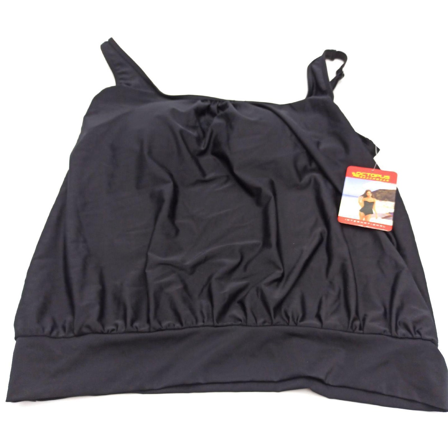Octopus Tankini Badebekleidung Oversize F5465 Bauchweg Schwarz High Waist Eleganz