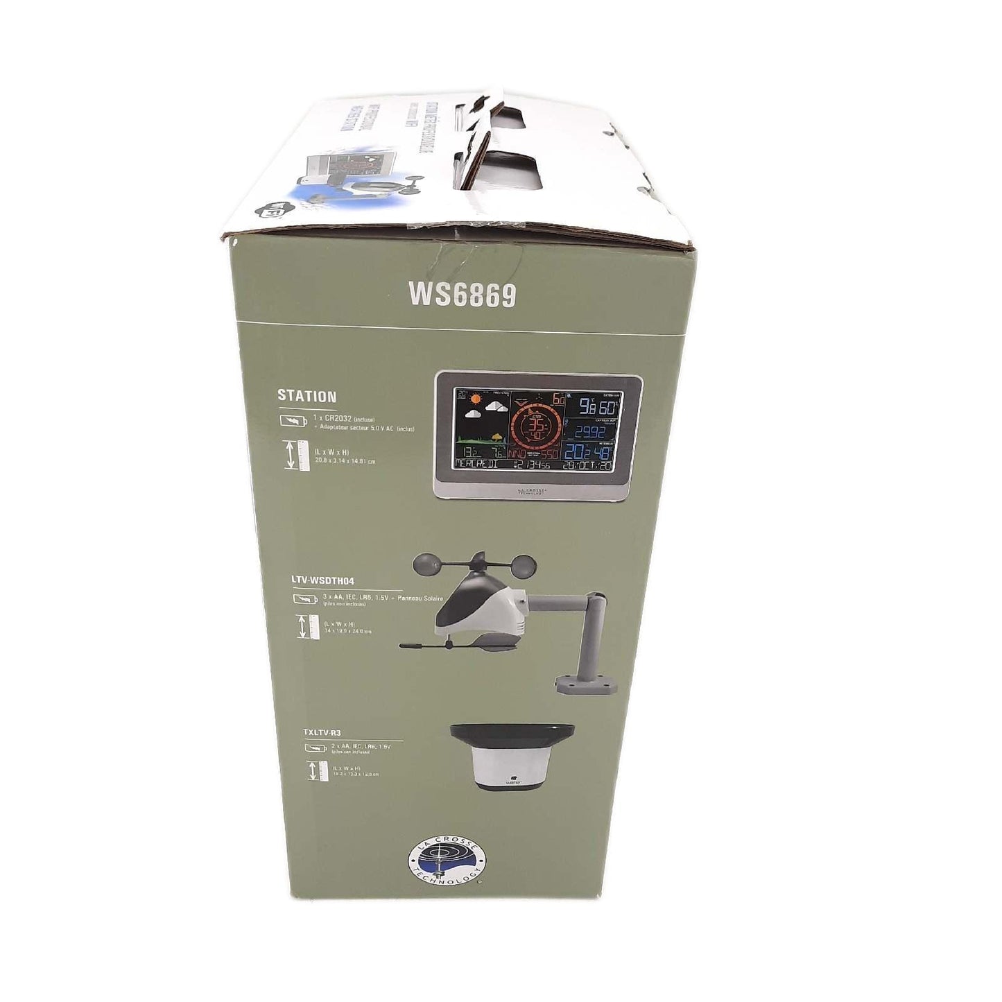 La Crosse Technology WS6869 Wetterstation Wifi Verbindung Weiß Silber Profi Qualität
