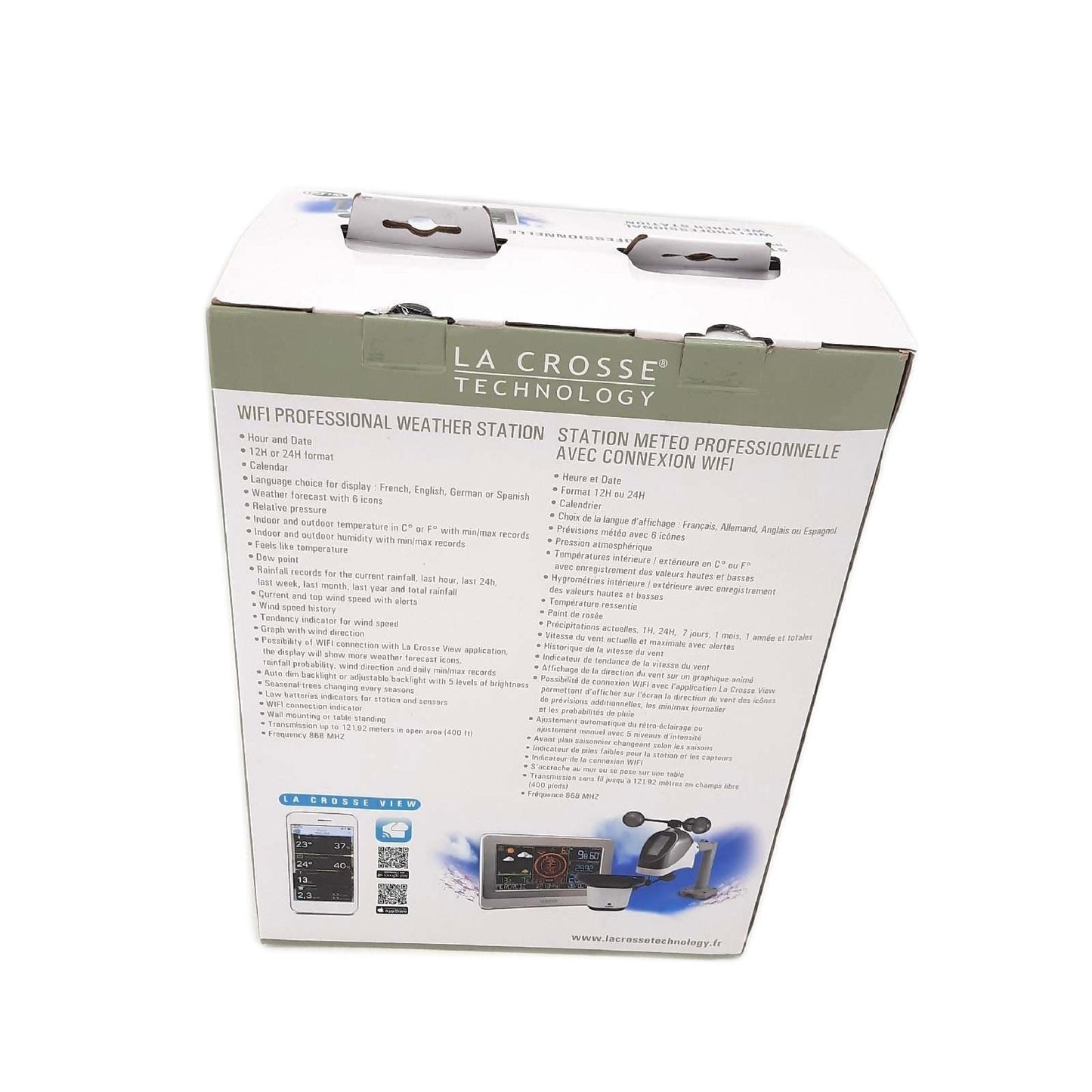 La Crosse Technology WS6869 Wetterstation Wifi Verbindung Weiß Silber Profi Qualität
