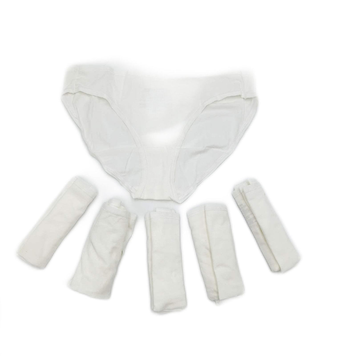 Amazon Essentials Damen Unterwäsche Bikini Slips Baumwolle in Übergröße erhältlich  6er Pack  Weiß  40