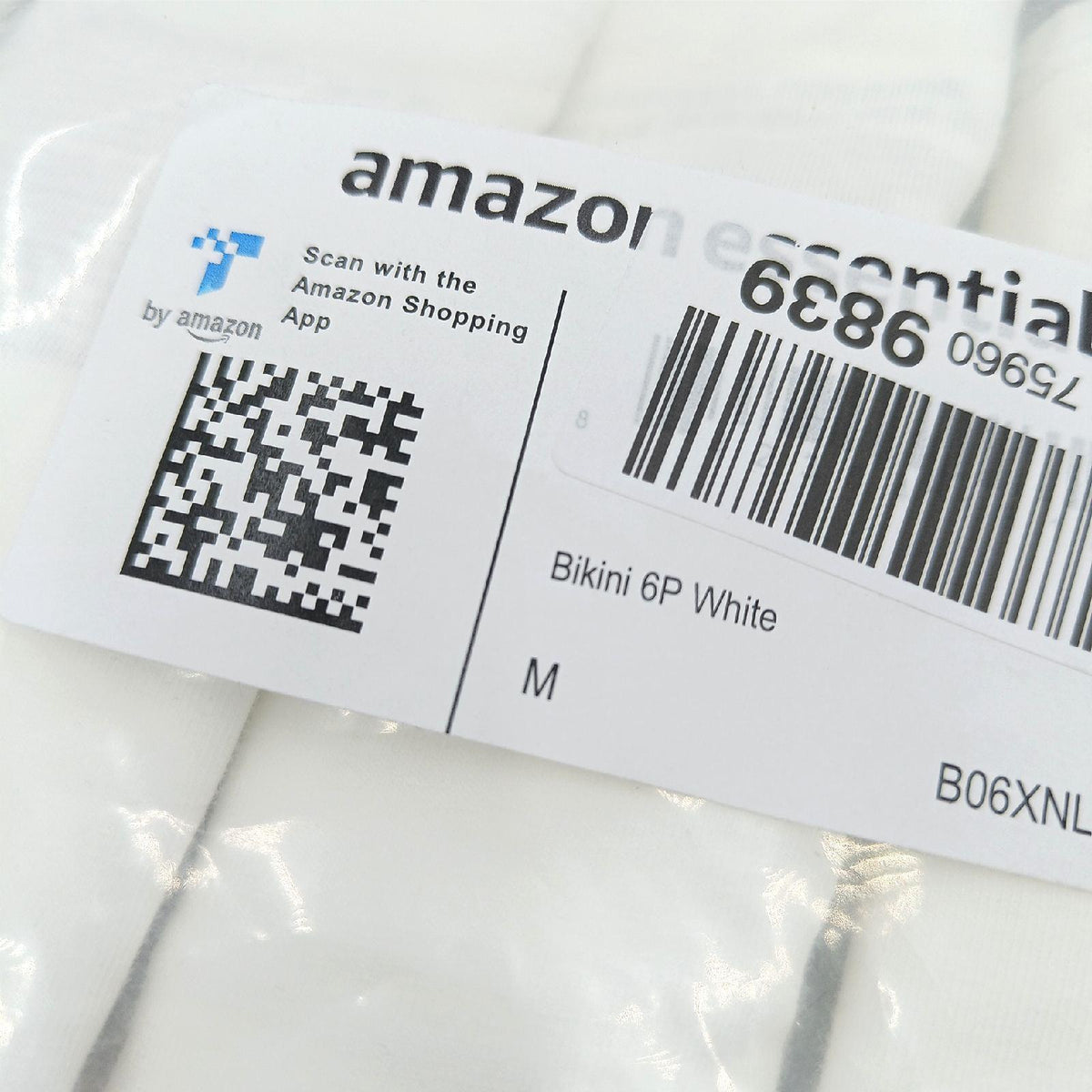 Amazon Essentials Damen Unterwäsche Bikini Slips Baumwolle in Übergröße erhältlich  6er Pack  Weiß  40