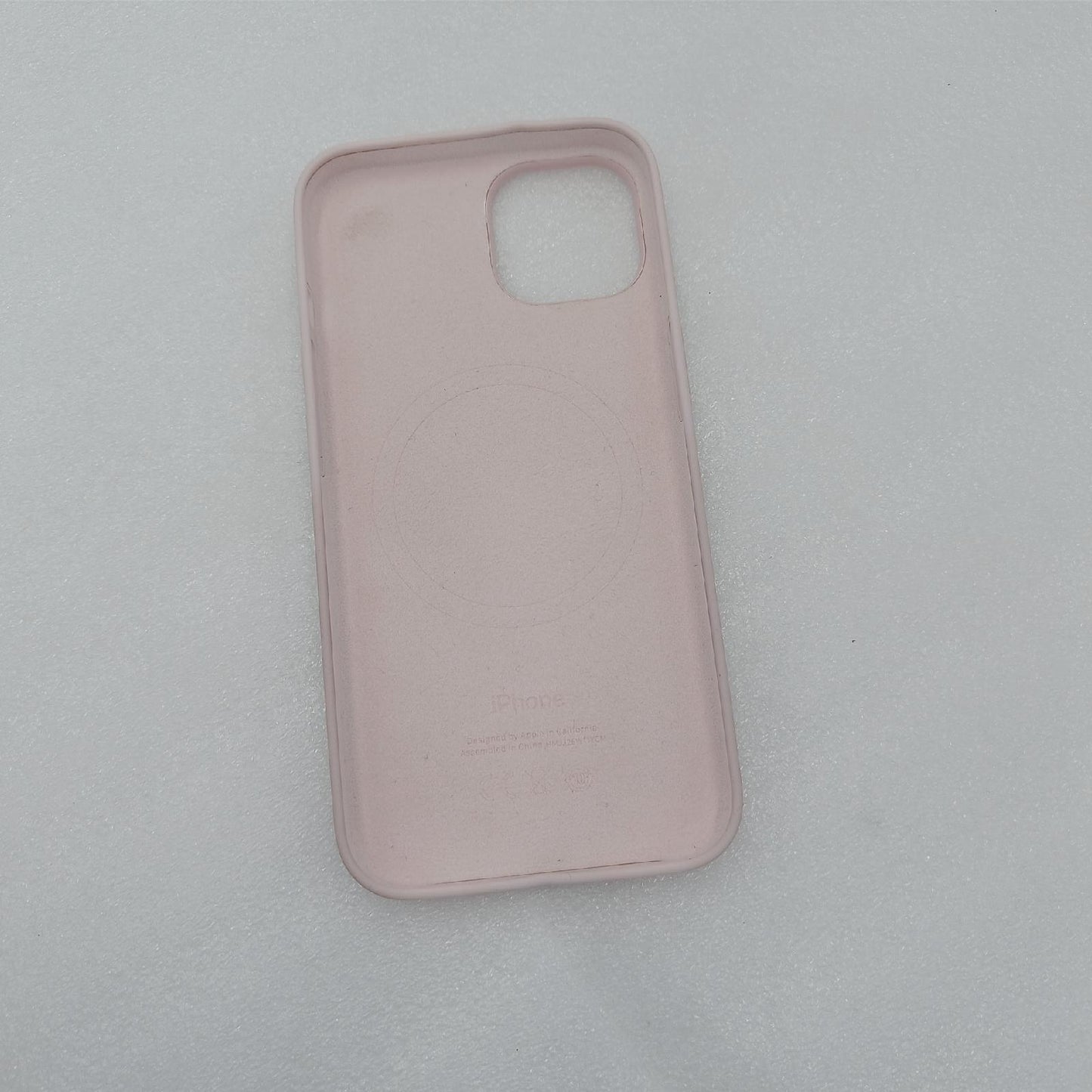 Apple iPhone Schutzhülle Handy Zubehör iPhone 14 Silikon Case MagSafe Kalkrosa