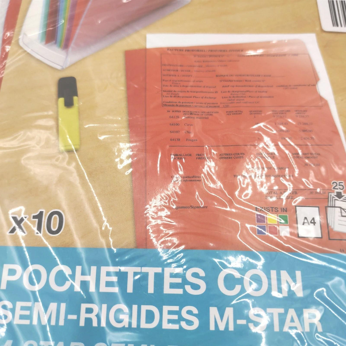 Elba Sichthüllen Bürobedarf A4 10 Stück PVC glatt praktische Aufbewahrung Dokumentenschutz