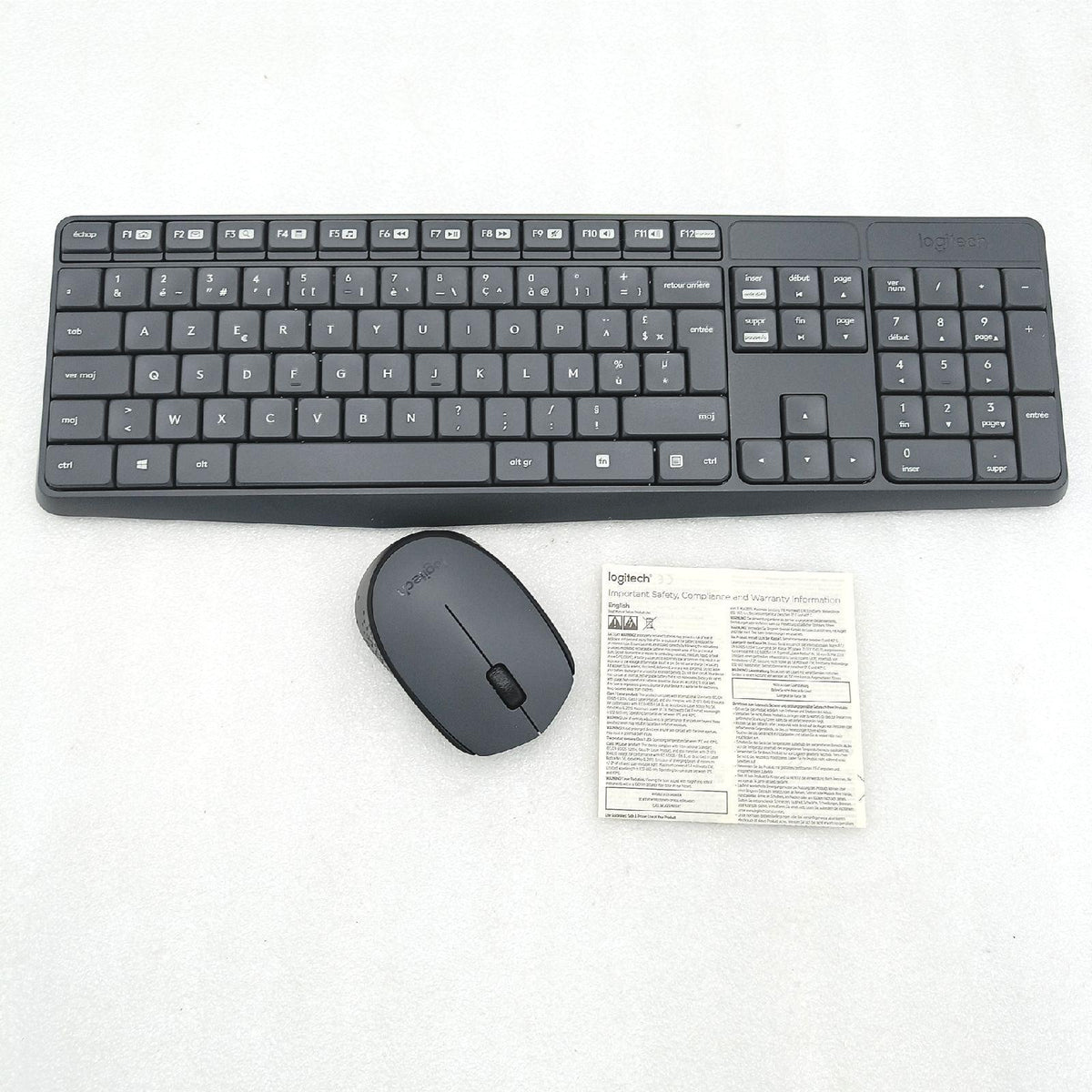 Logitech MK235 Combo Kabelloses Tastatur und Maus Set für Windows