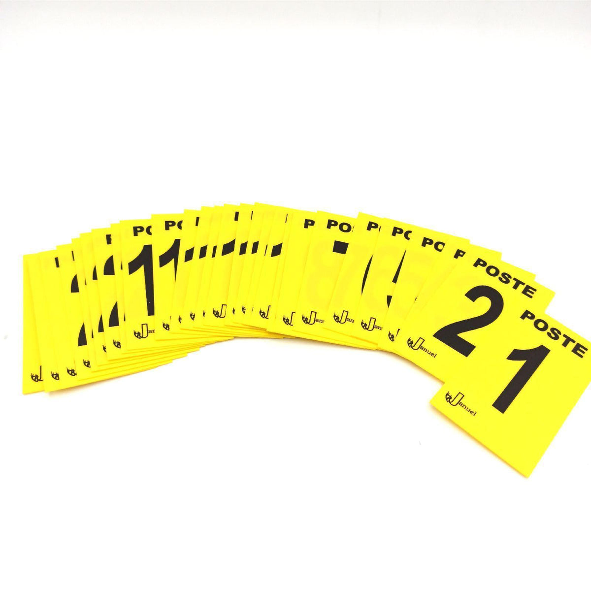 Januel – Postkarten für Jagd  Jagd  Jagd  Jagd  Jagd  24 nummerierte Postkarten  3 neutrale Karten  6 x 10 cm  weiches PVC  Gelb