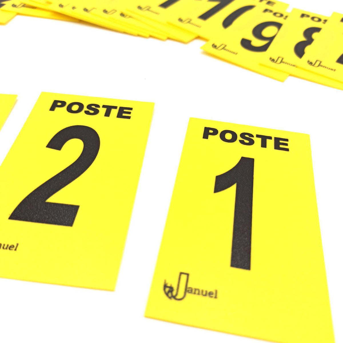 Januel – Postkarten für Jagd  Jagd  Jagd  Jagd  Jagd  24 nummerierte Postkarten  3 neutrale Karten  6 x 10 cm  weiches PVC  Gelb