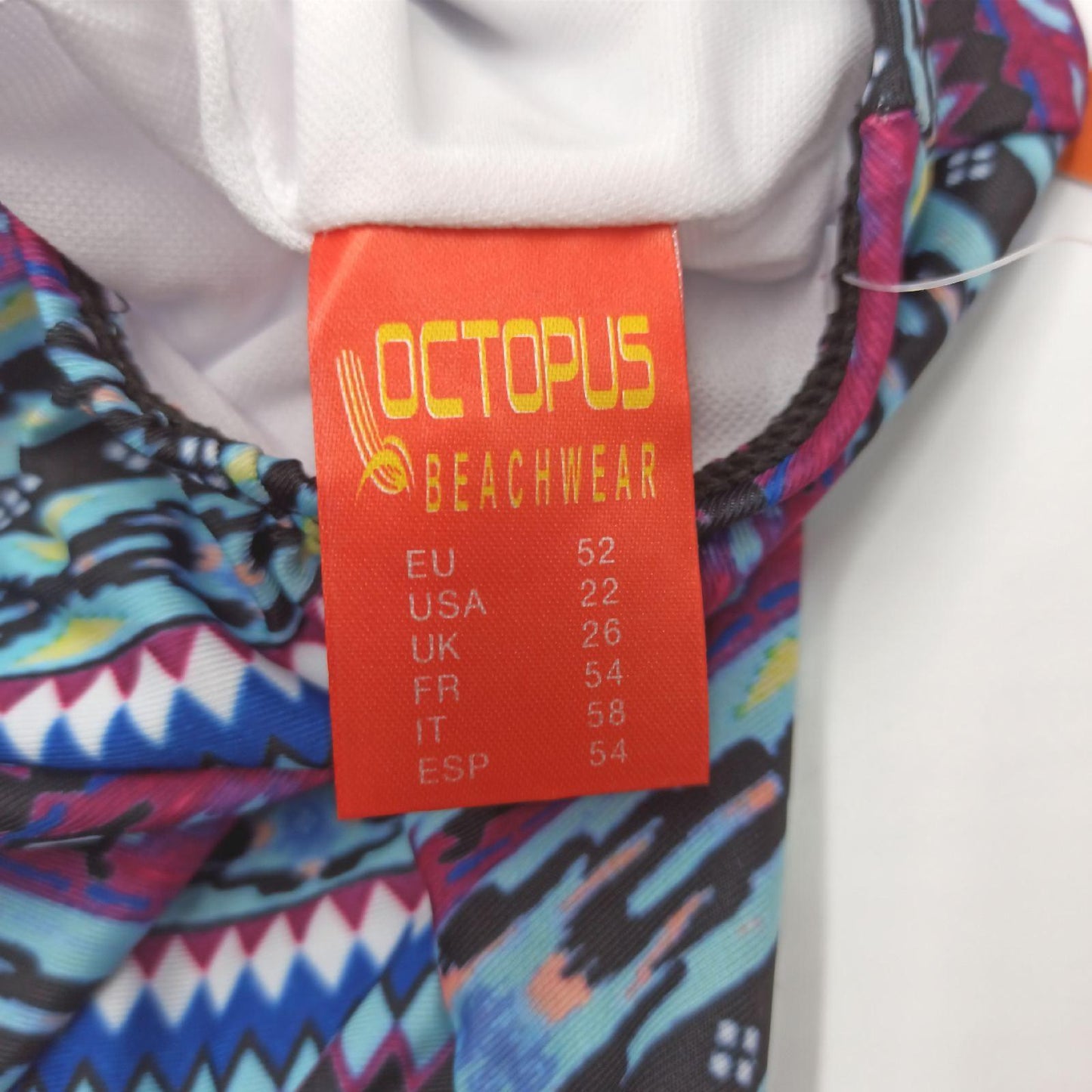 Octopus Tankini Damenmode Bademode Oversize Set Tankini Schwarz Gemustert G52
