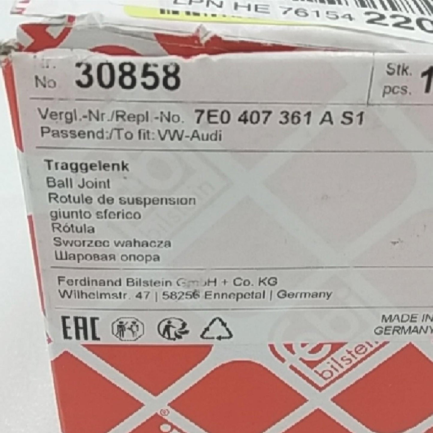 febi bilstein Traggelenk Autoersatzteile 30858 Sicherungsschrauben