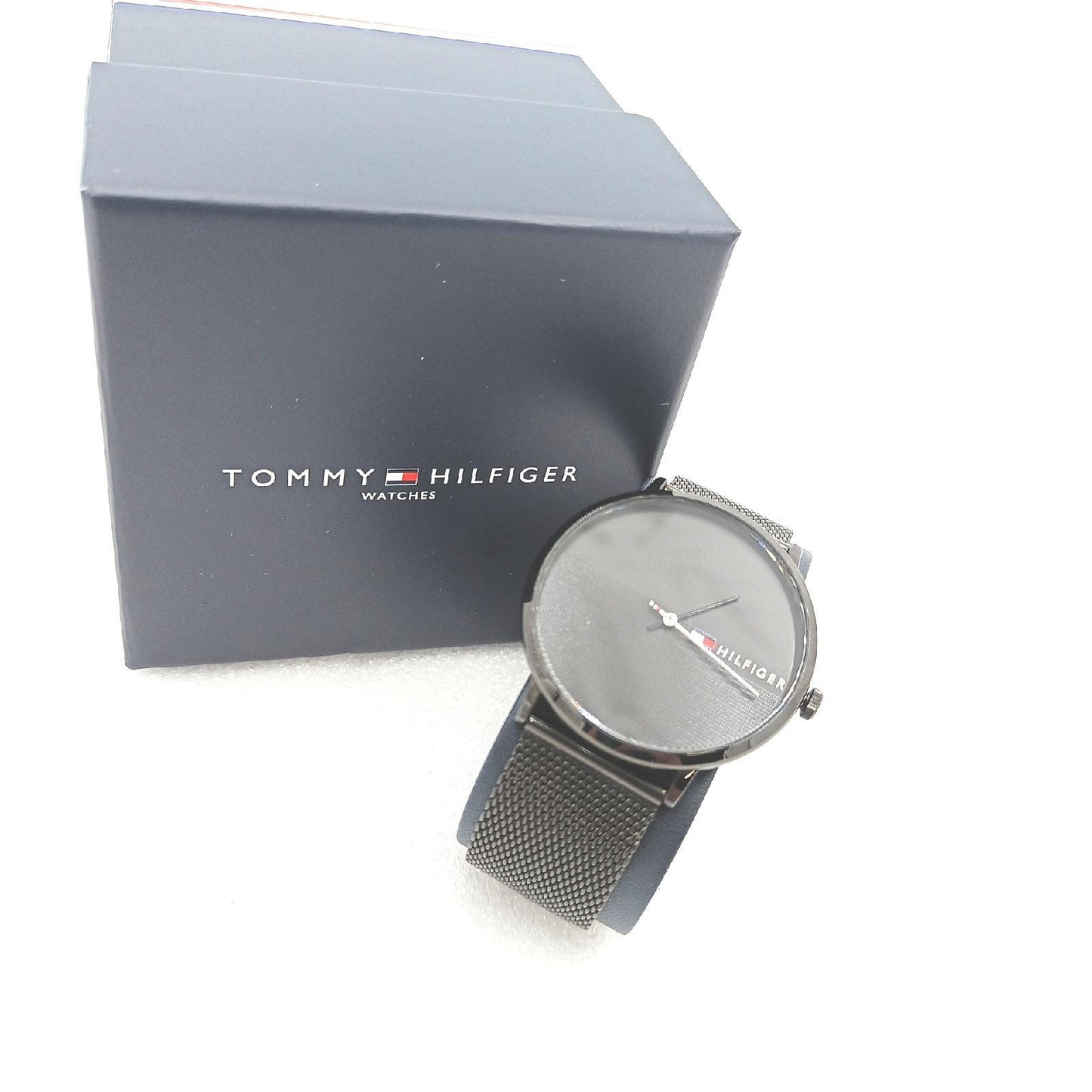 Tommy Hilfiger Uhr Herren Armbanduhr 1791464 zeitlos schwarz Edelstahl Mesh
