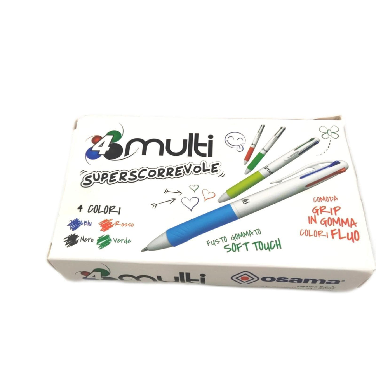 Osama 4 Multi Set Druckkugelschreiber 4 Farben 12 Stück ein Stift