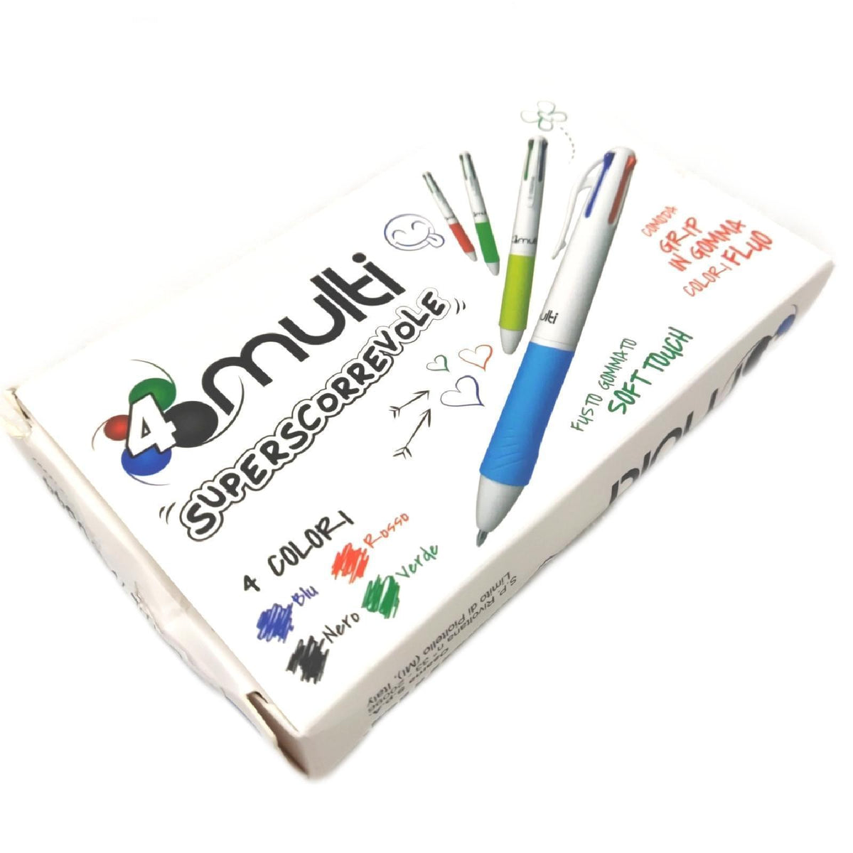 Osama 4 Multi Set Druckkugelschreiber 4 Farben 12 Stück ein Stift