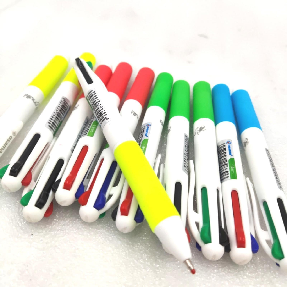 Osama 4 Multi Set Druckkugelschreiber 4 Farben 12 Stück ein Stift