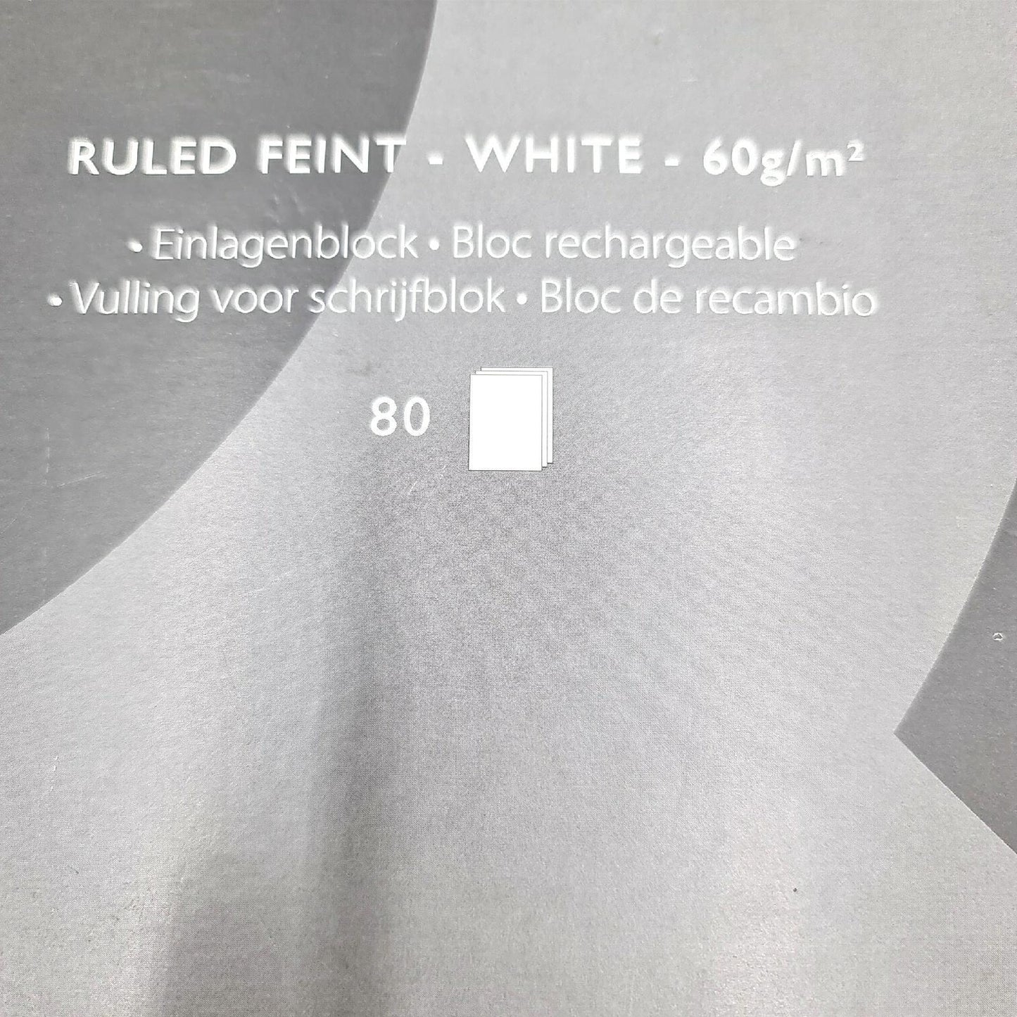 Q Connect A4 Refill Pad weiß fein liniert 2 gelocht 160 Seiten leichte Versch