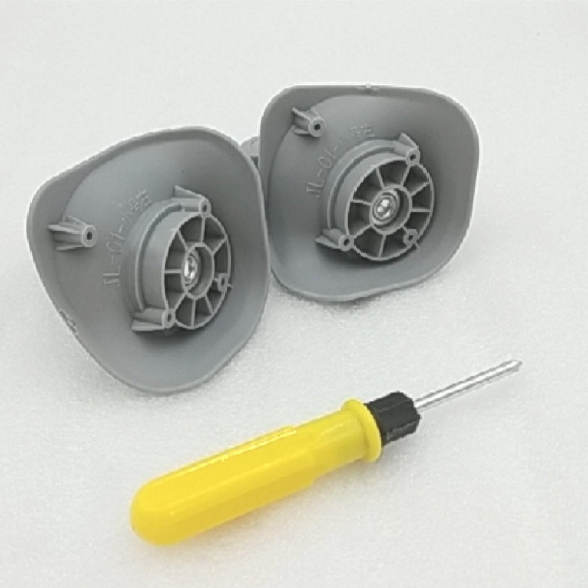 Yibuy Ersatzräder Gepäckrollen DIY 91x97x49mm links rechts Set