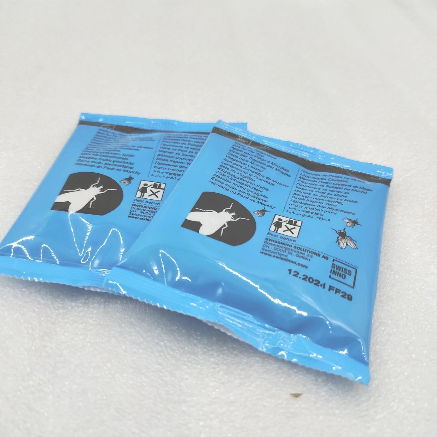 SWISSINNO Nachfüll-Lockstoff für Fliegenfalle – Flüssiger Köder für Außenbereich, kompatibel mit SWISSINNO Outdoor Fliegenfallen, 2 Nachfüllpackung