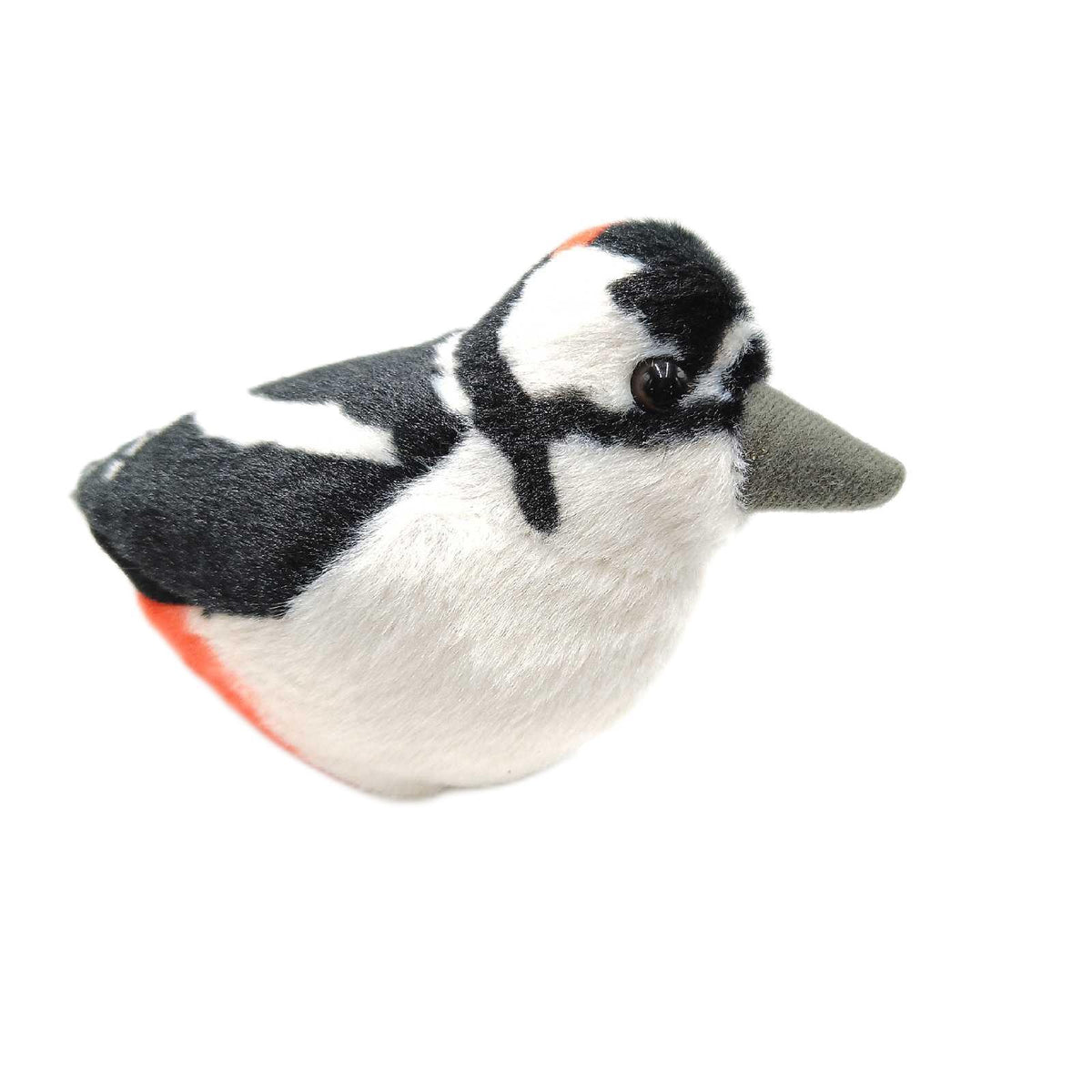 Wild Republic BIRD19501 GROSSFARBIGES Holz Plüschtier  19501  Schwarz/Weiß  13-16 cm