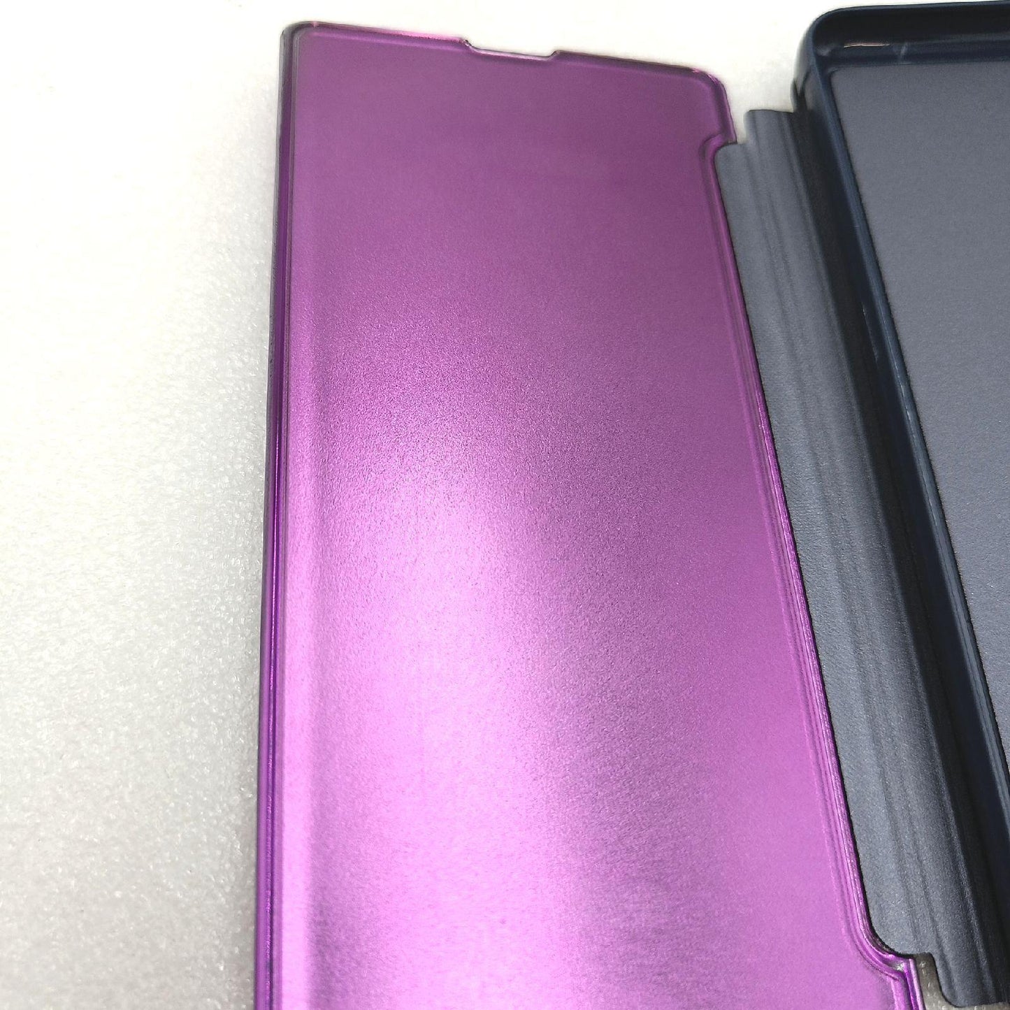 MLOTECH Hülle Smartphone Zubehör Samsung S20 Plus Flip Transparent Spiegelfunktion Schutz