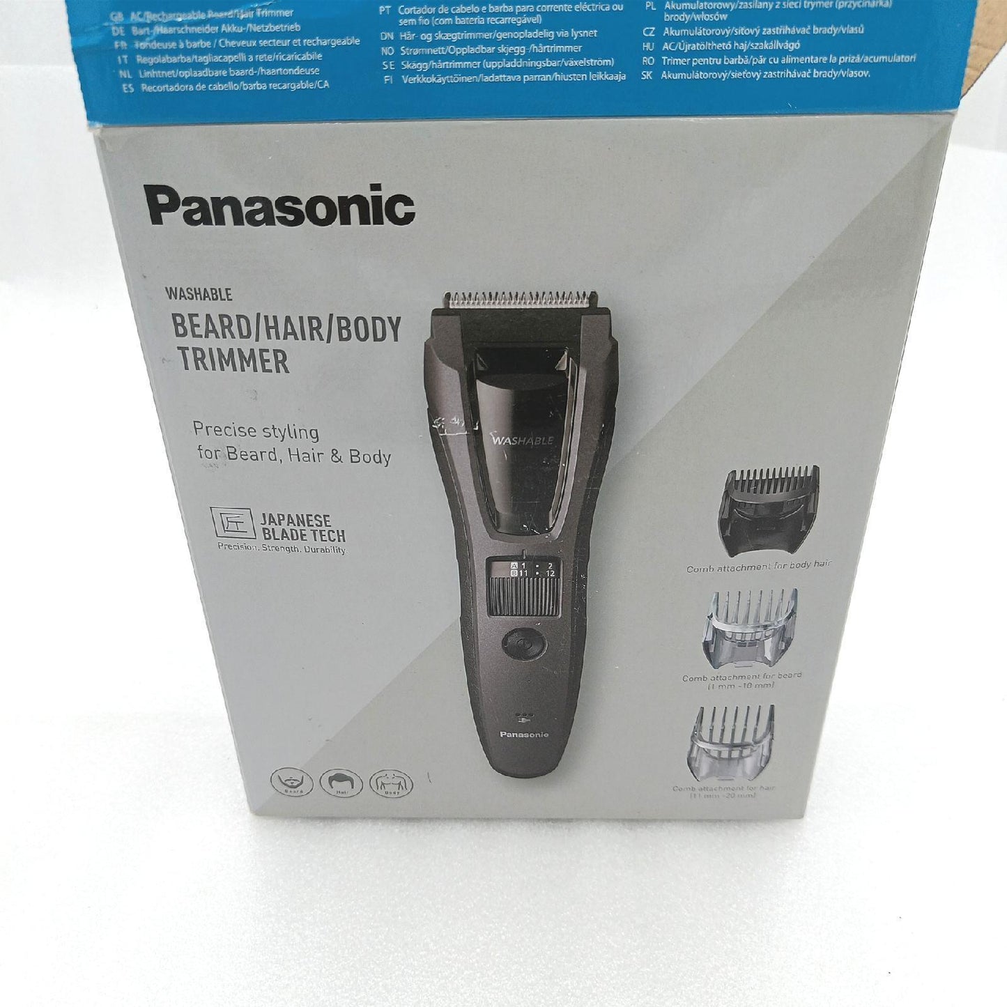 Panasonic Bart Haarschneider Herren Bartschneider 39 Schnittstufen Präzision Styling