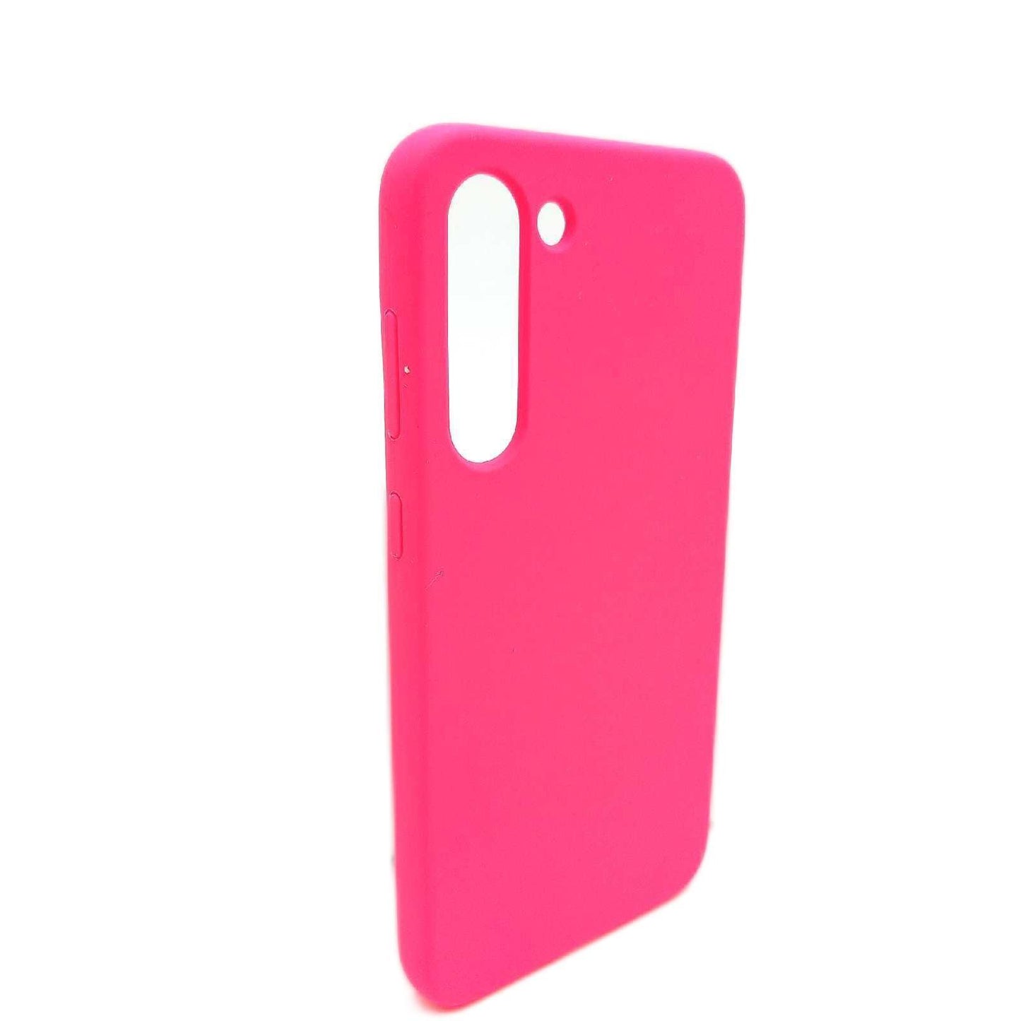 kwmobile Handyhülle Schutz Samsung Galaxy S23 Plus Case Silikon Kabelloses Laden Neon Pink