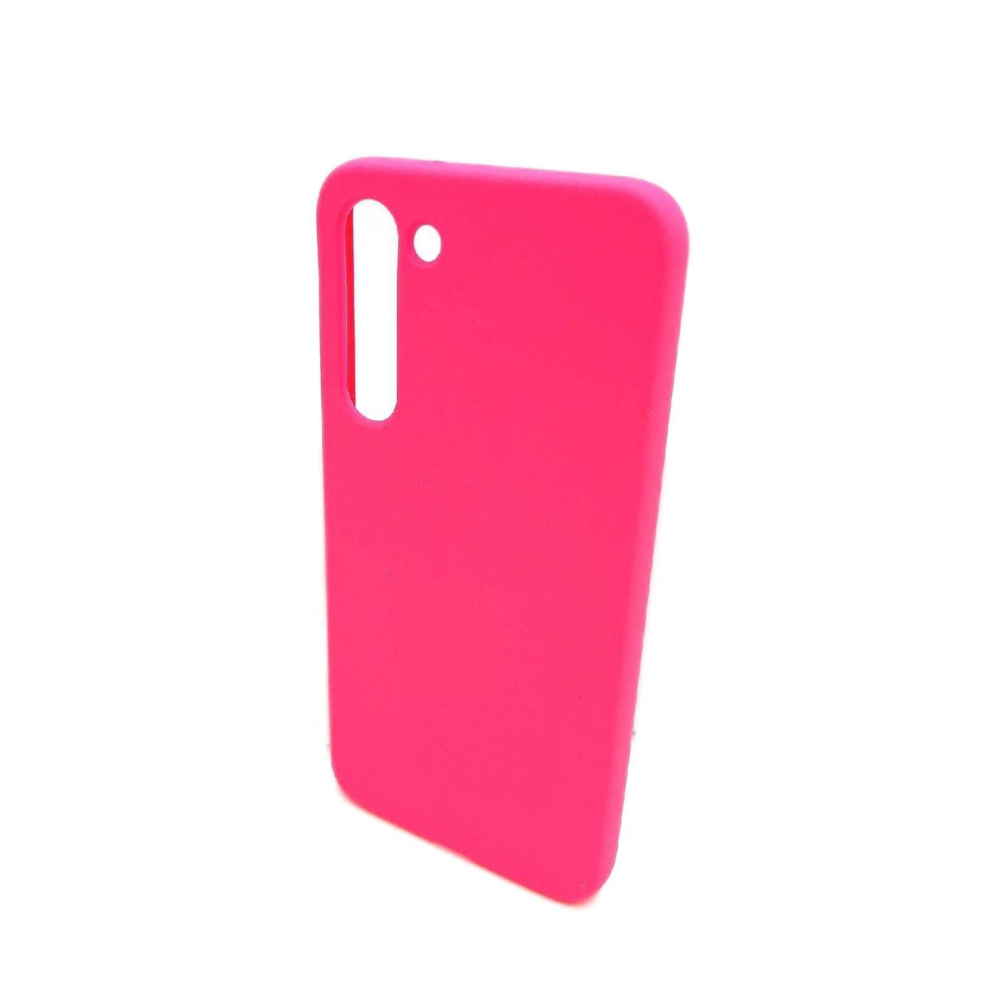 kwmobile Handyhülle Schutz Samsung Galaxy S23 Plus Case Silikon Kabelloses Laden Neon Pink