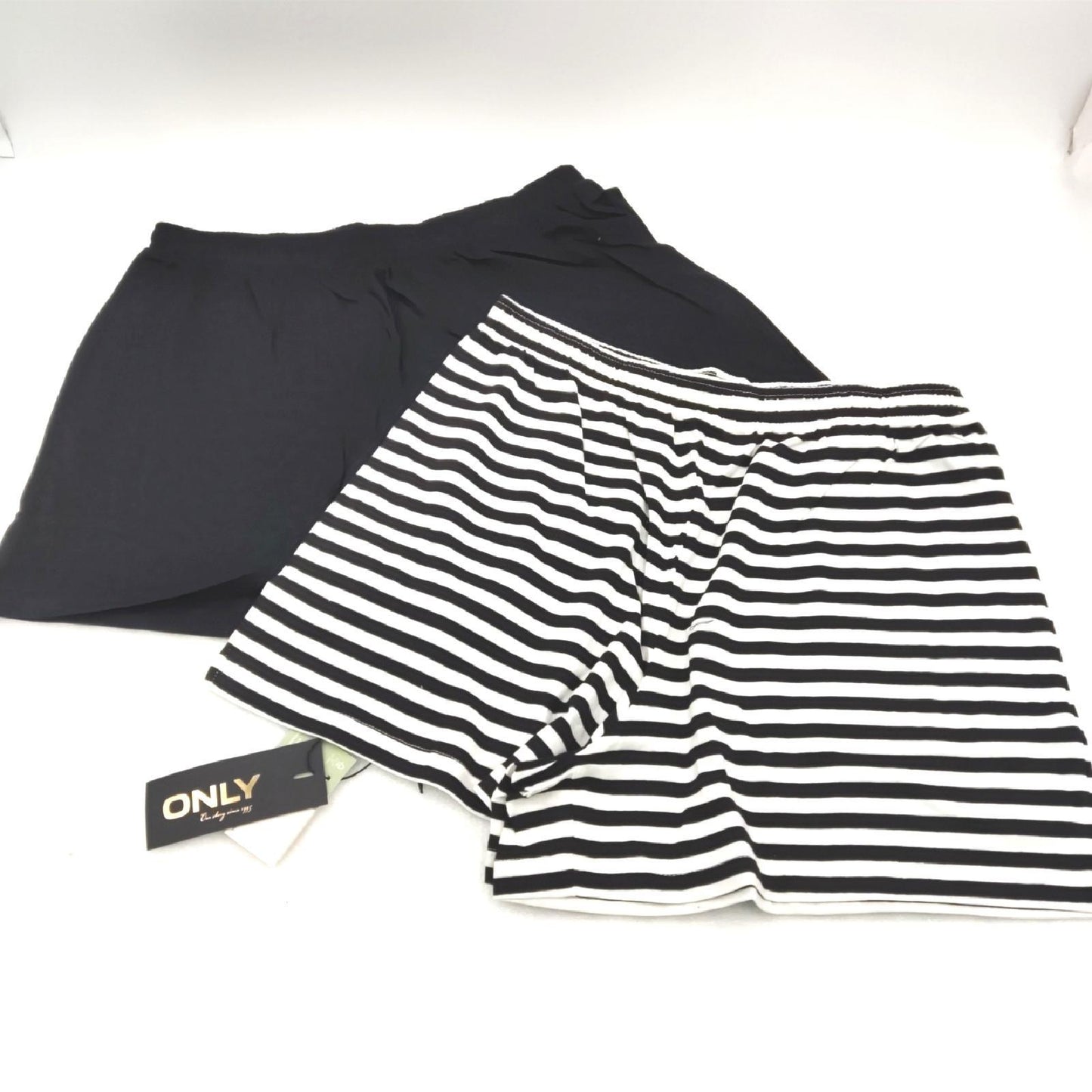 ONLMAY HIGH Waist Stripe Shorts JRS 2PK