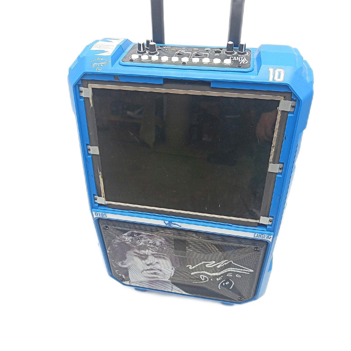 Canta Tu D10S Professionelles Karaoke System Mikrofon fehlt Gebrauchsspuren