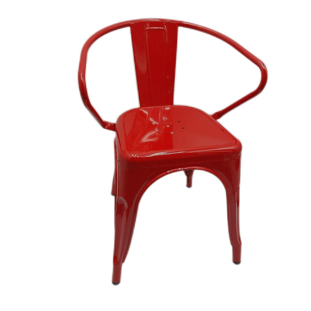 Flash Furniture Metallstuhl Sitzgelegenheit Roy rot stapelbar für drinnen und draußen robust bequem