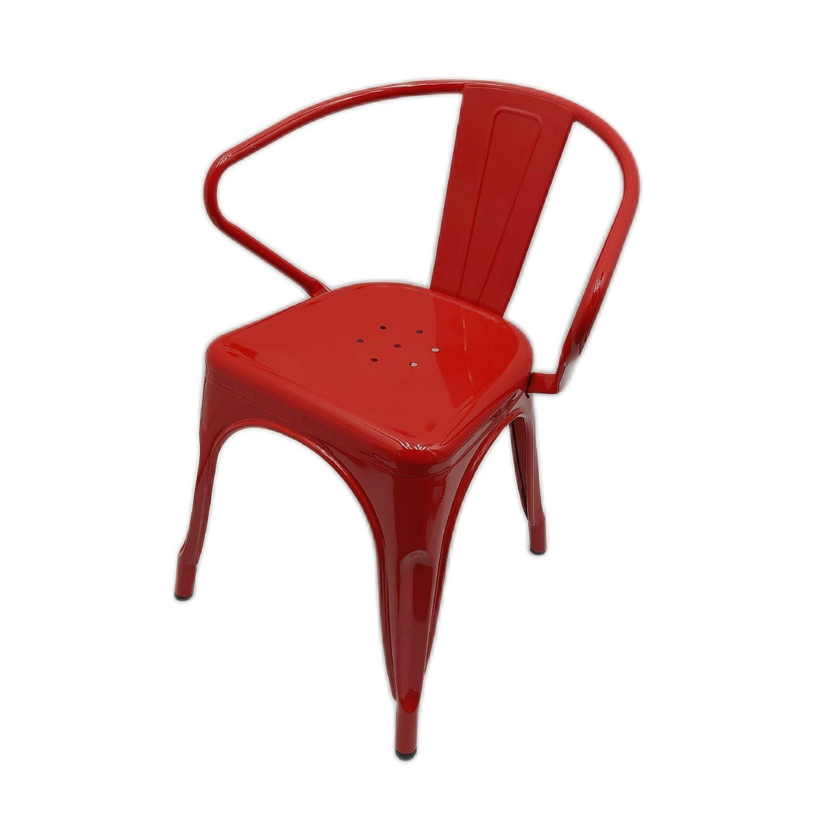 Flash Furniture Metallstuhl Sitzgelegenheit Roy rot stapelbar für drinnen und draußen robust bequem