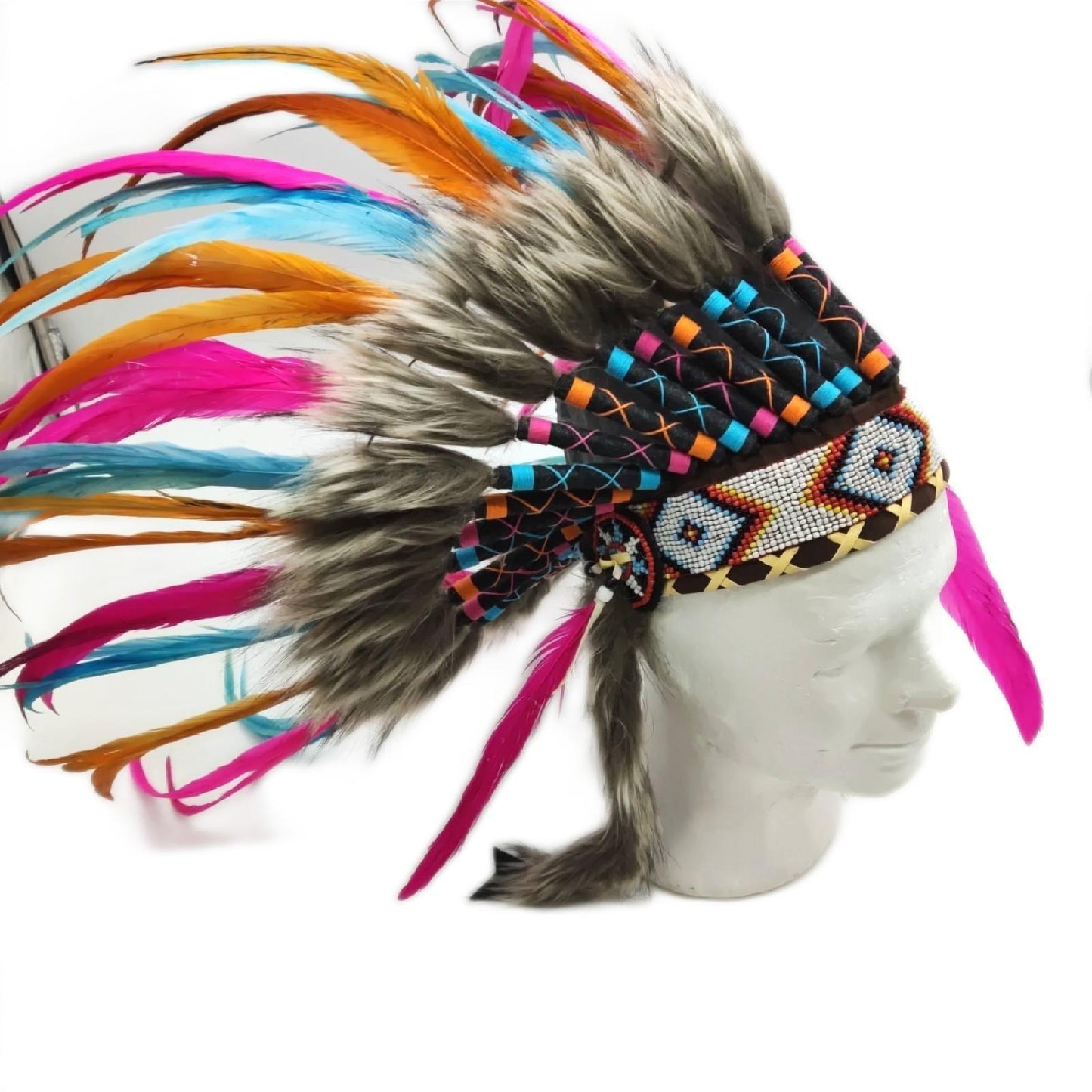 KARMABCN Kopfschmuck Kinderschmuck Kinderfederschmuck 21 Zoll