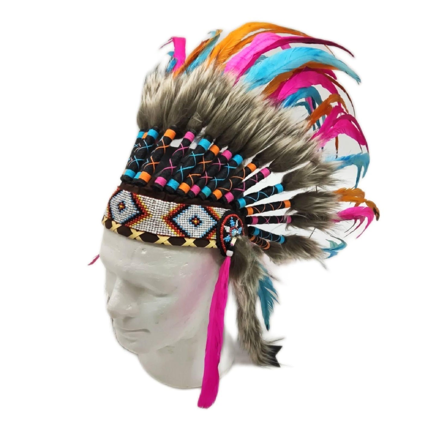 KARMABCN Kopfschmuck Kinderschmuck Kinderfederschmuck 21 Zoll
